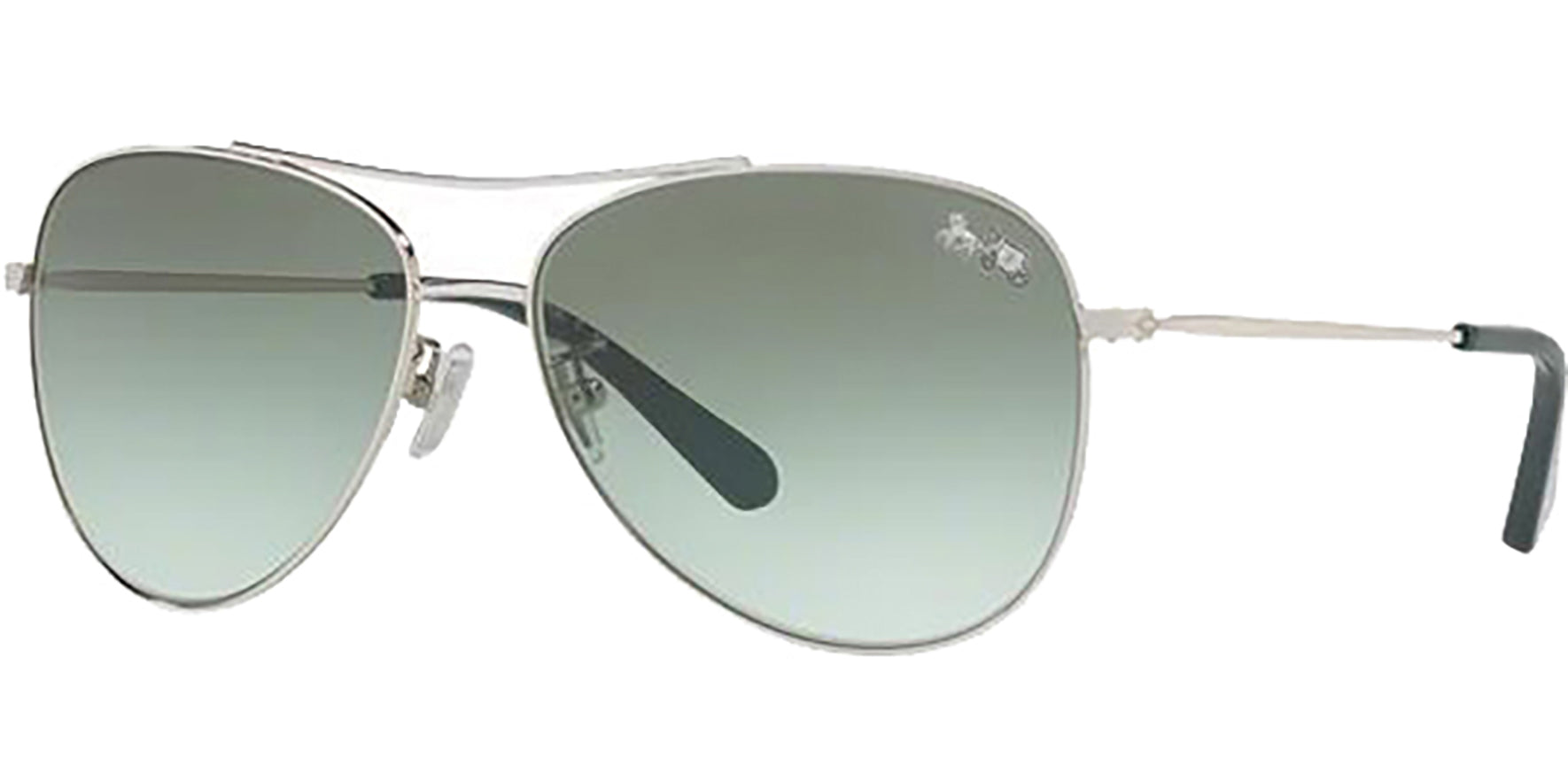 Coach Silver-Tone Aviator w/ Gradient Lens - Eyedictive