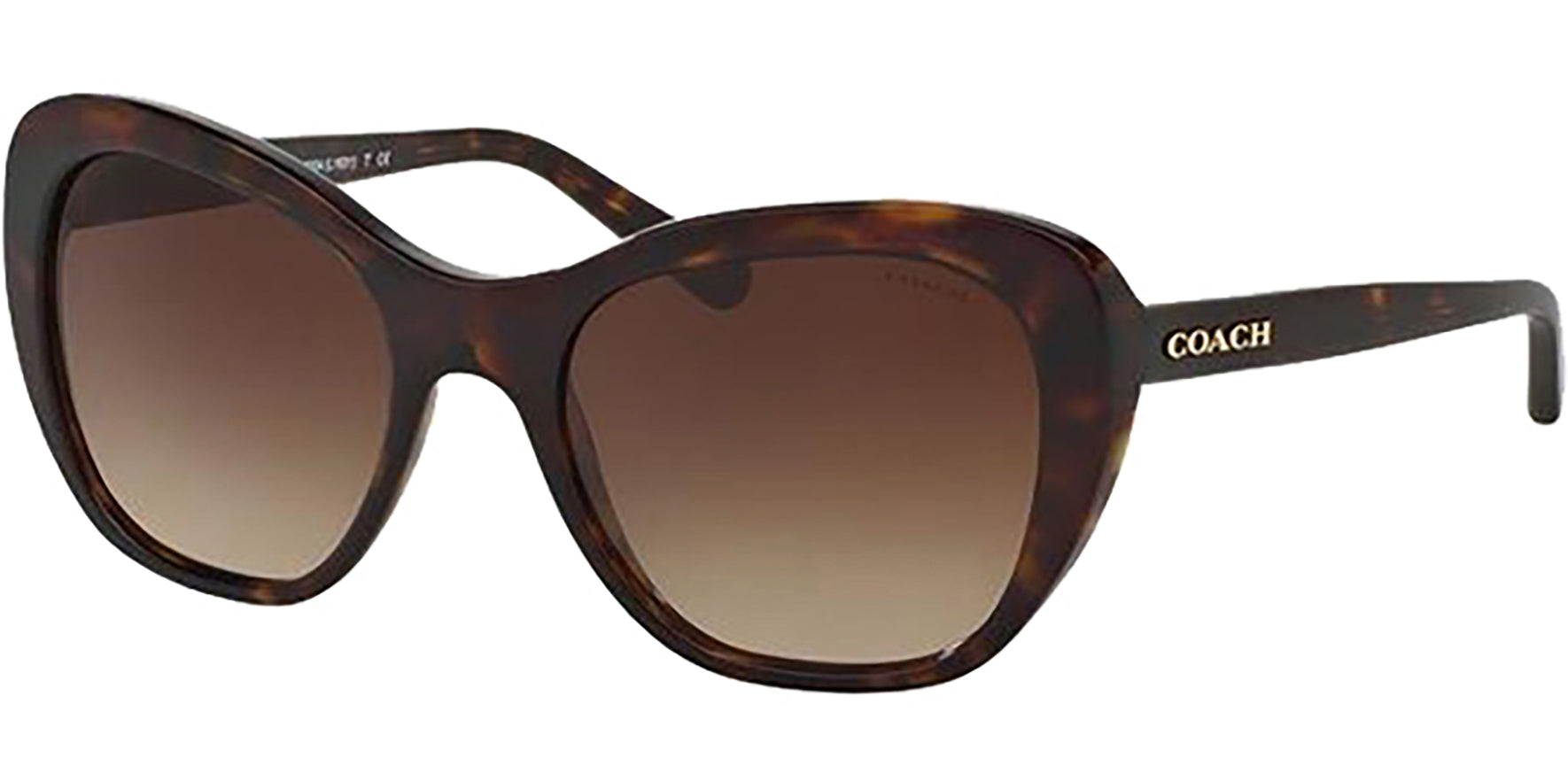 Coach Dark Tortoise Cat Eye w/ Gradient Lens - Eyedictive