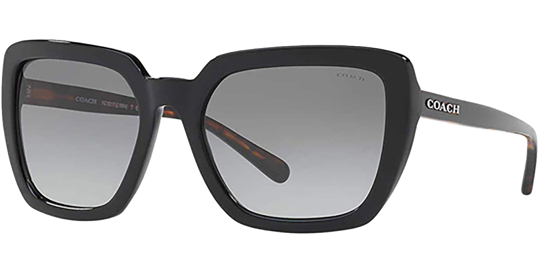 Coach Black Oversize Square w/ Gradient Lens - Eyedictive