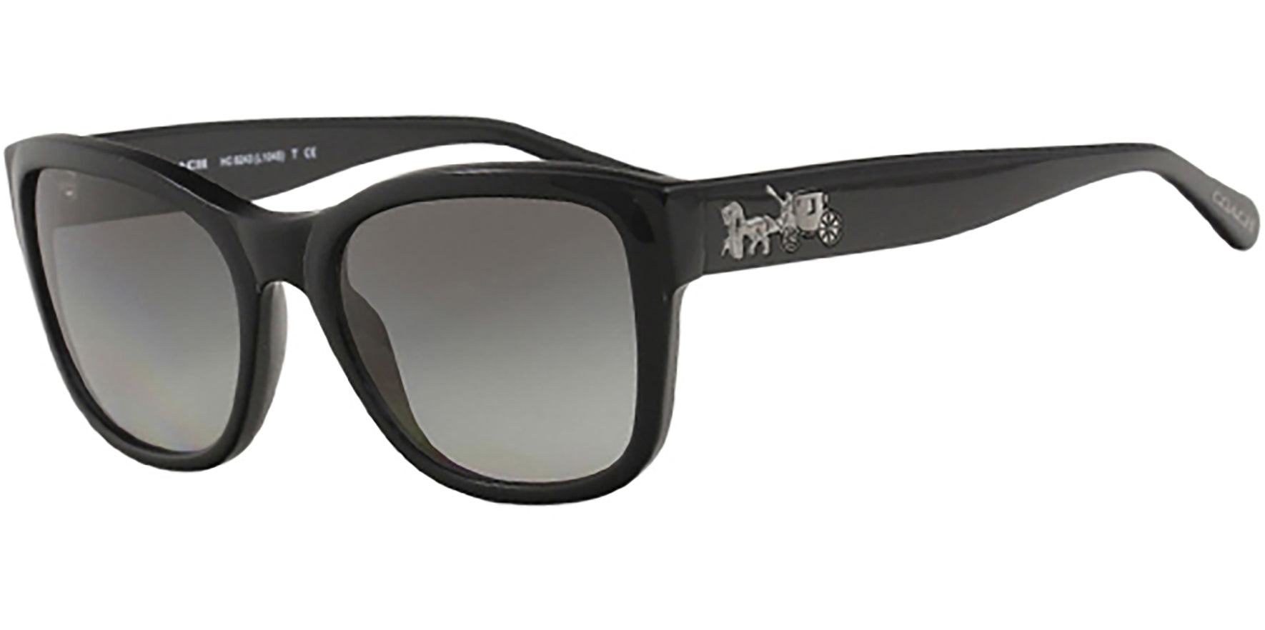 Coach Black Soft Square w/ Gradient Lens - Eyedictive