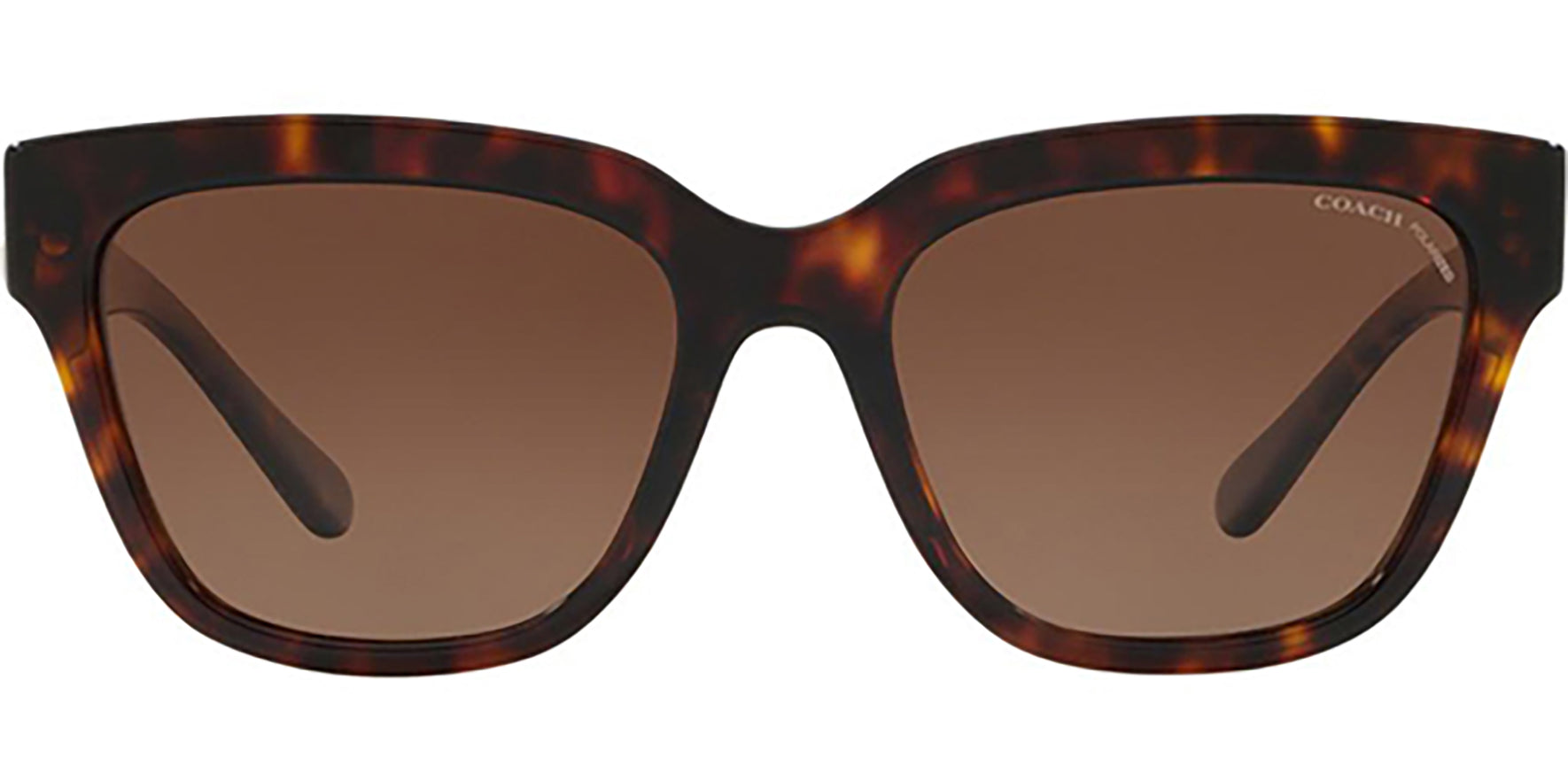 Coach Polarized Tortoise Square - Eyedictive