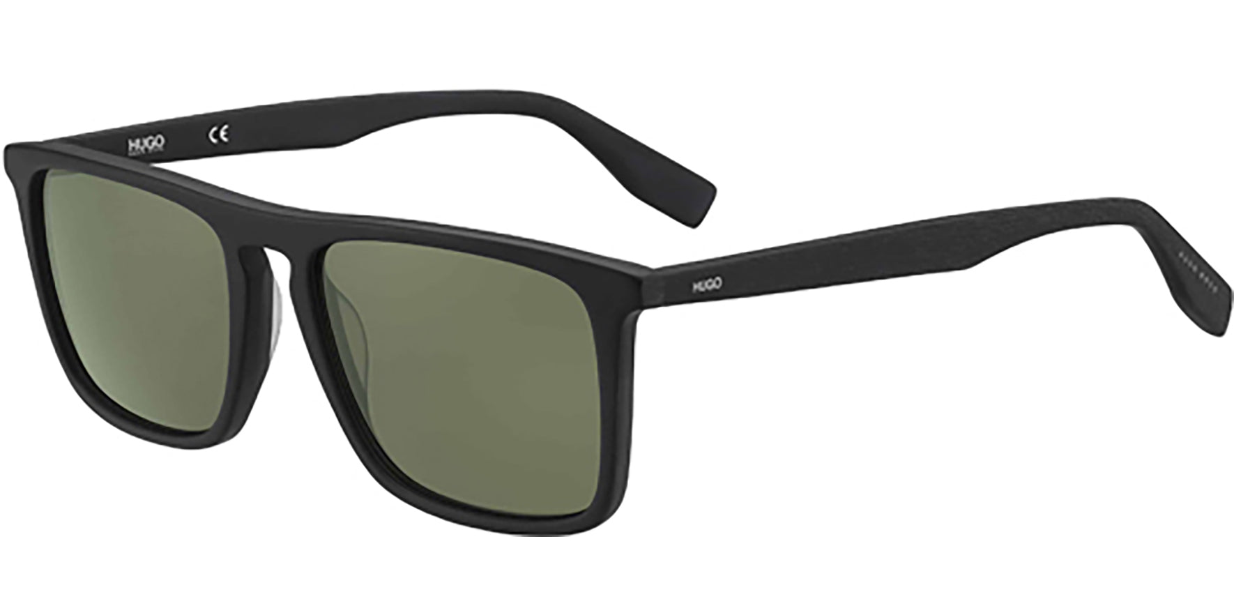 HUGO By Hugo Boss Matte Black/Wood Square Classic - Eyedictive