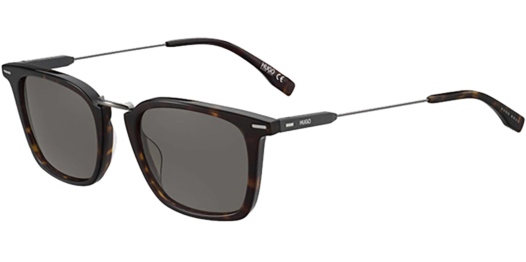 HUGO by Hugo Boss Dark Havana Vintage Style Square - Eyedictive