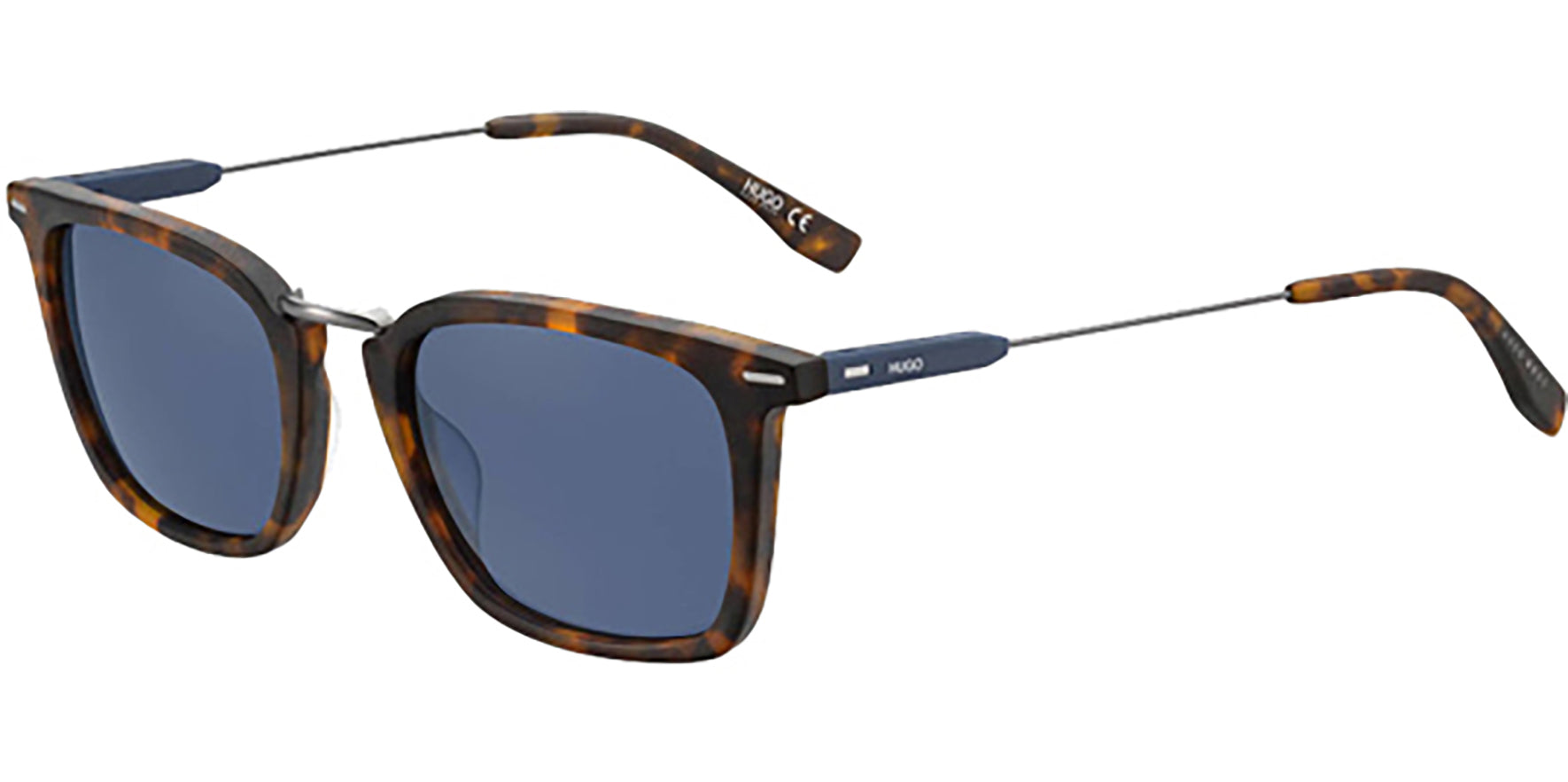 HUGO By Hugo Boss Matte Havana Vintage Style Square - Eyedictive