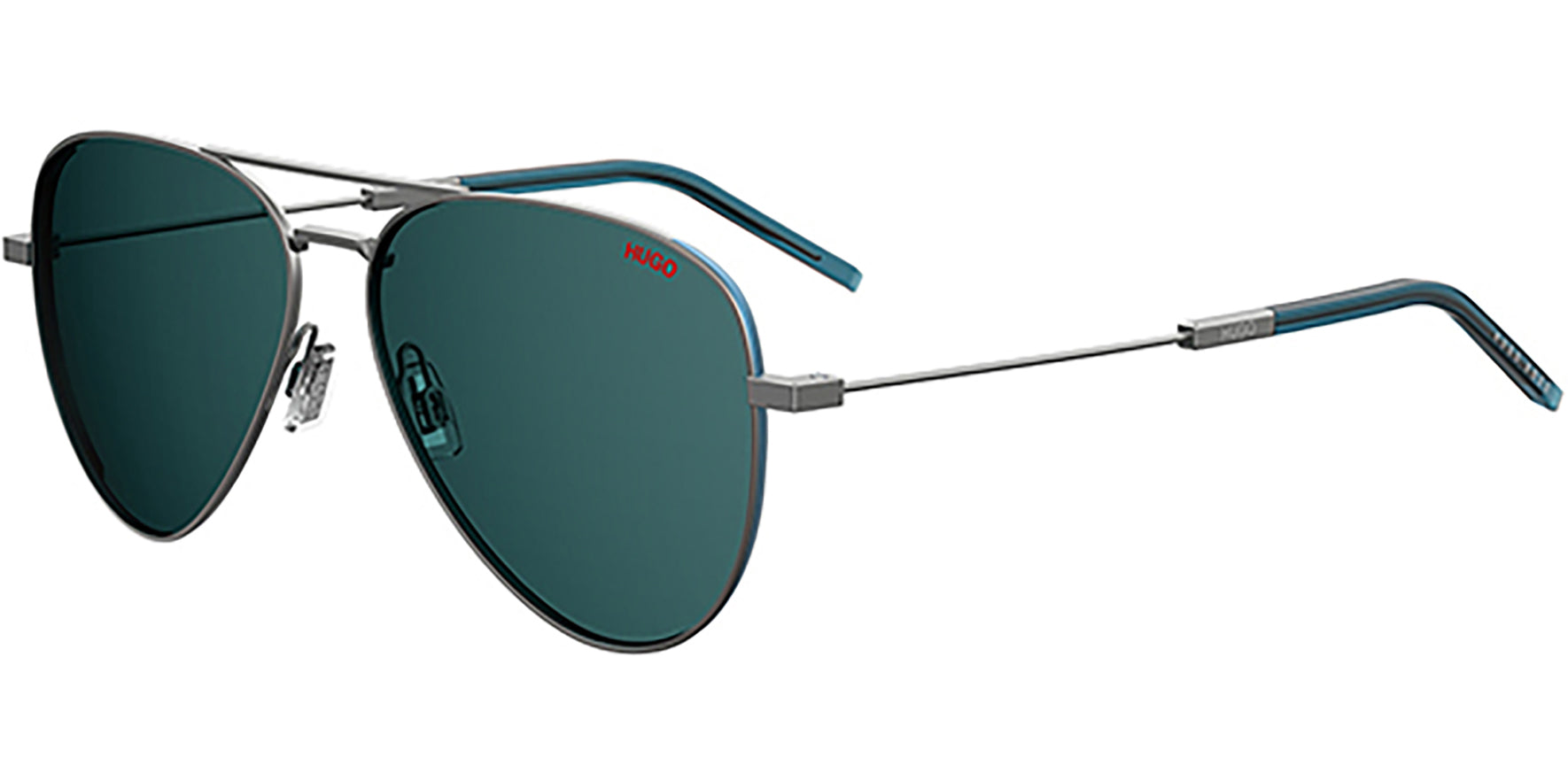 Hugo By Hugo Boss Ruthenium/Blue Aviator - Eyedictive