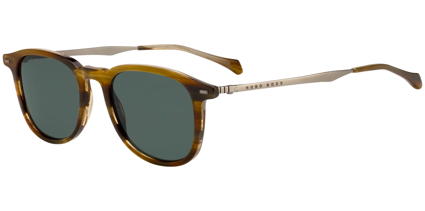 Hugo Boss Brown Horn Pantos w/ Titanium Temples - Eyedictive