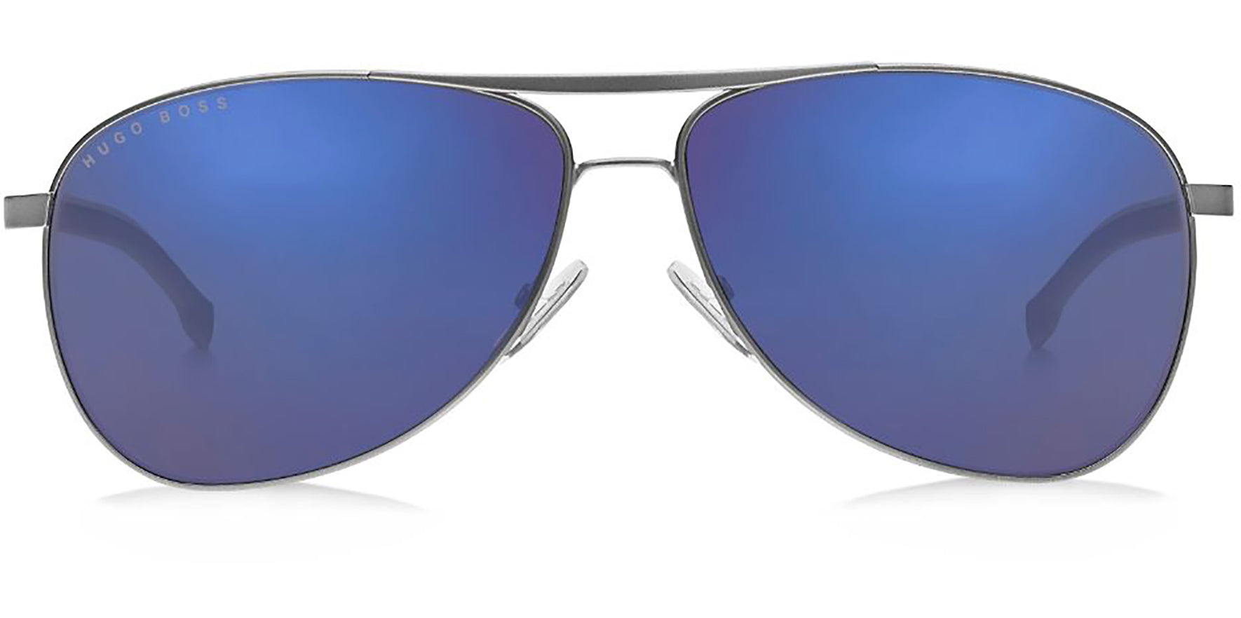 Hugo Boss Matte Ruthenium Aviator w/ Mirror Lens - Eyedictive