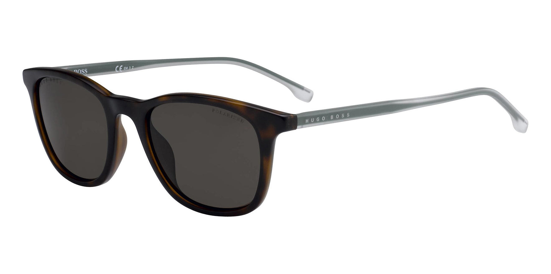 Hugo Boss Polarized Matte Havana Square Slim - Eyedictive