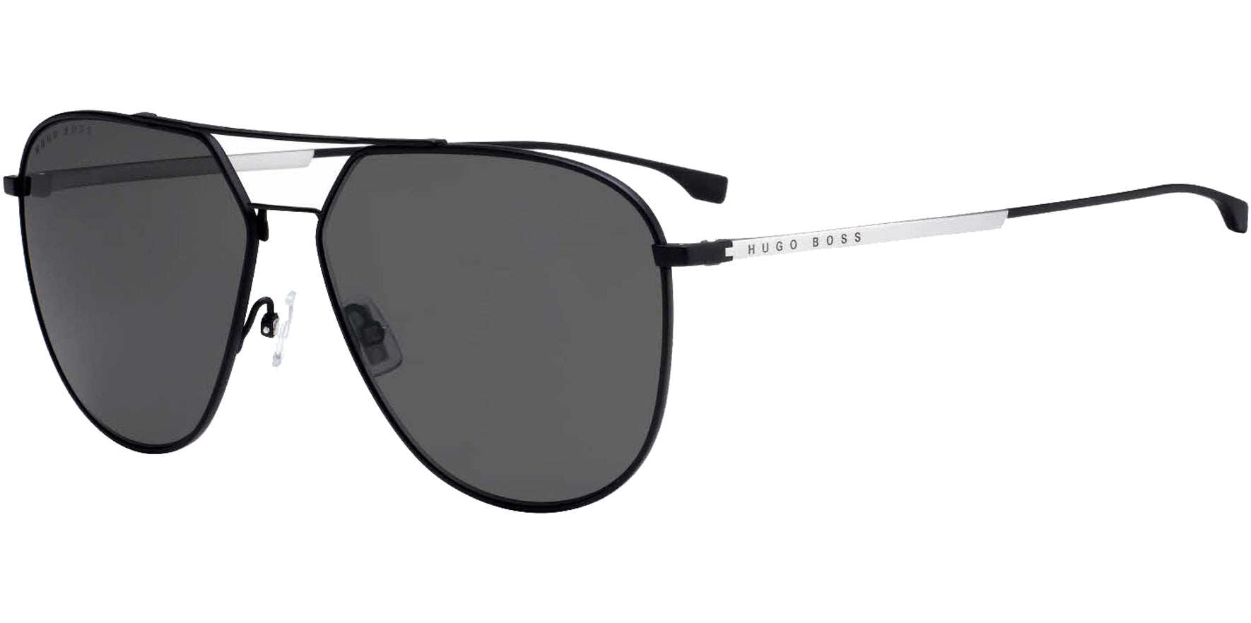 Hugo Boss Polarized Titanium Geometric Aviator - Eyedictive