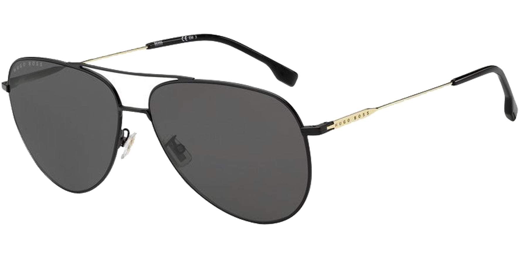 Hugo Boss Slim Matte Black Aviator - Eyedictive