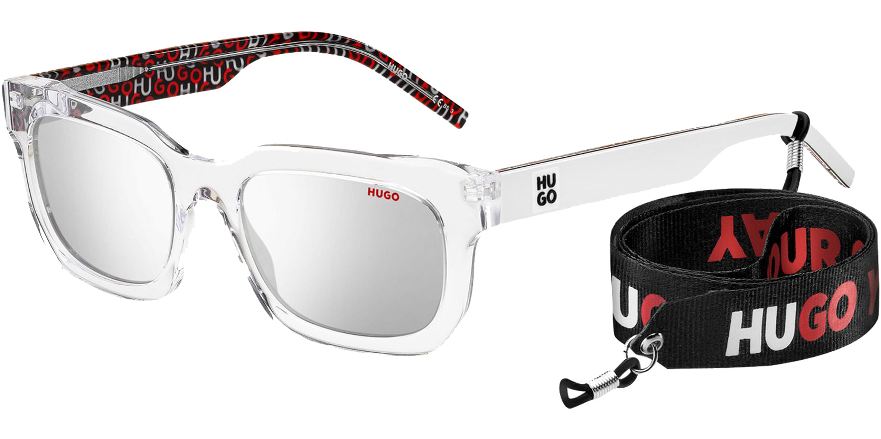 Hugo By Hugo Boss Crystal White Square w/ Strap-Attachment - Eyedictive