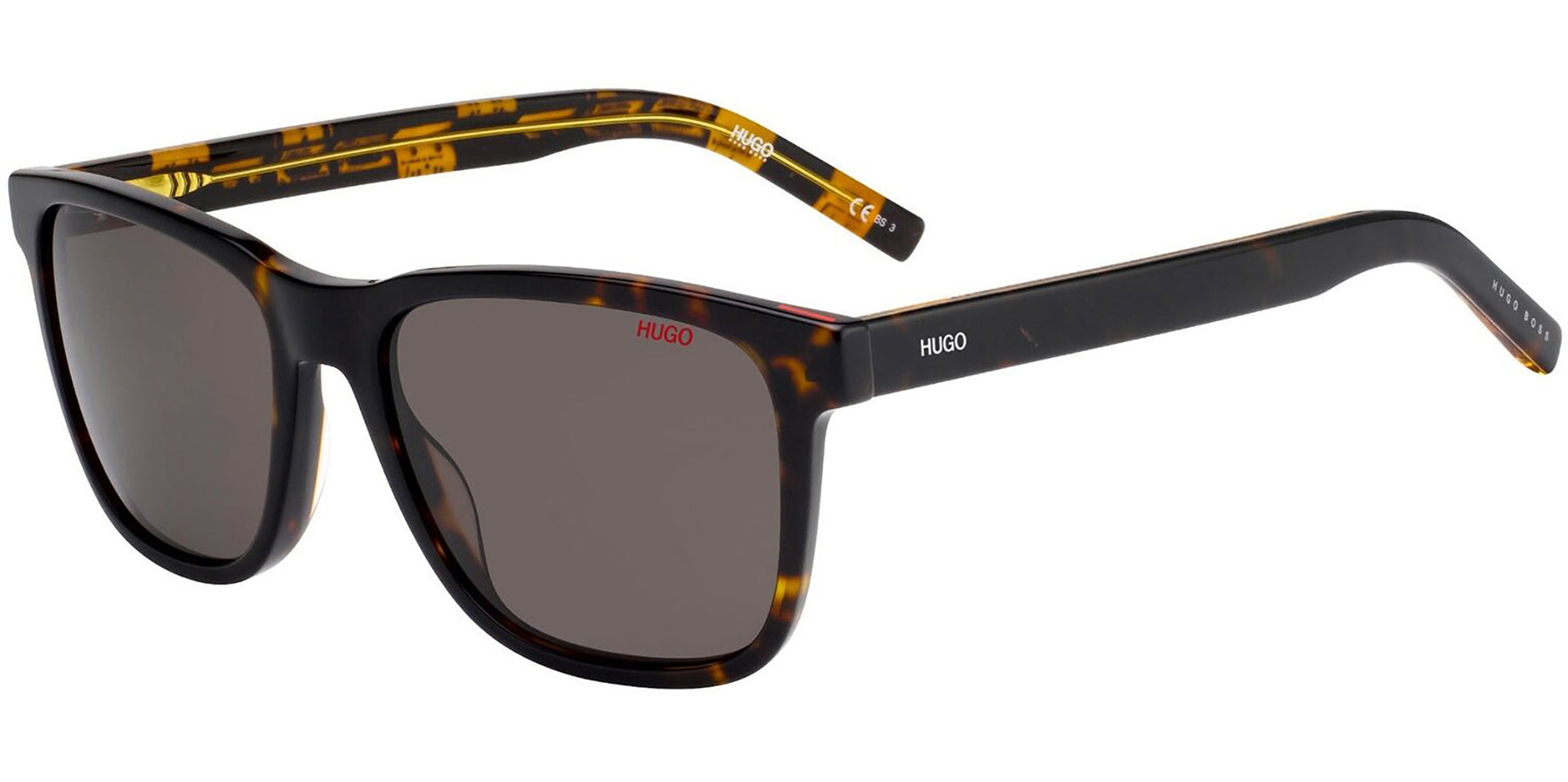 Hugo By Hugo Boss Havana/Yellow Crystal Square - Eyedictive