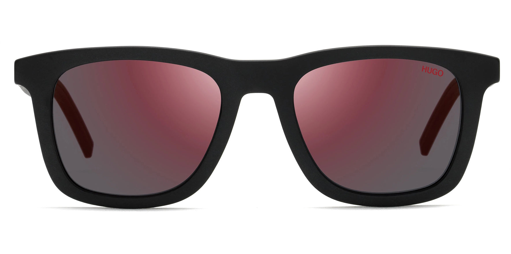 HUGO by Hugo Boss Matte Black/Red Crystal Soft Square - Eyedictive