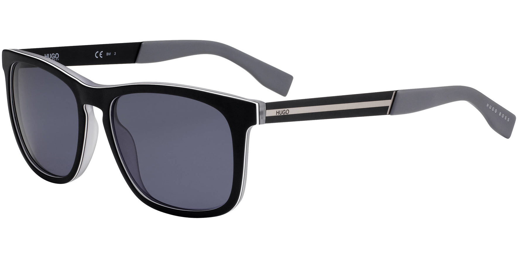 Hugo By Hugo Boss Matte Black/Ruthenium/Dark Grey Soft Square - Eyedictive