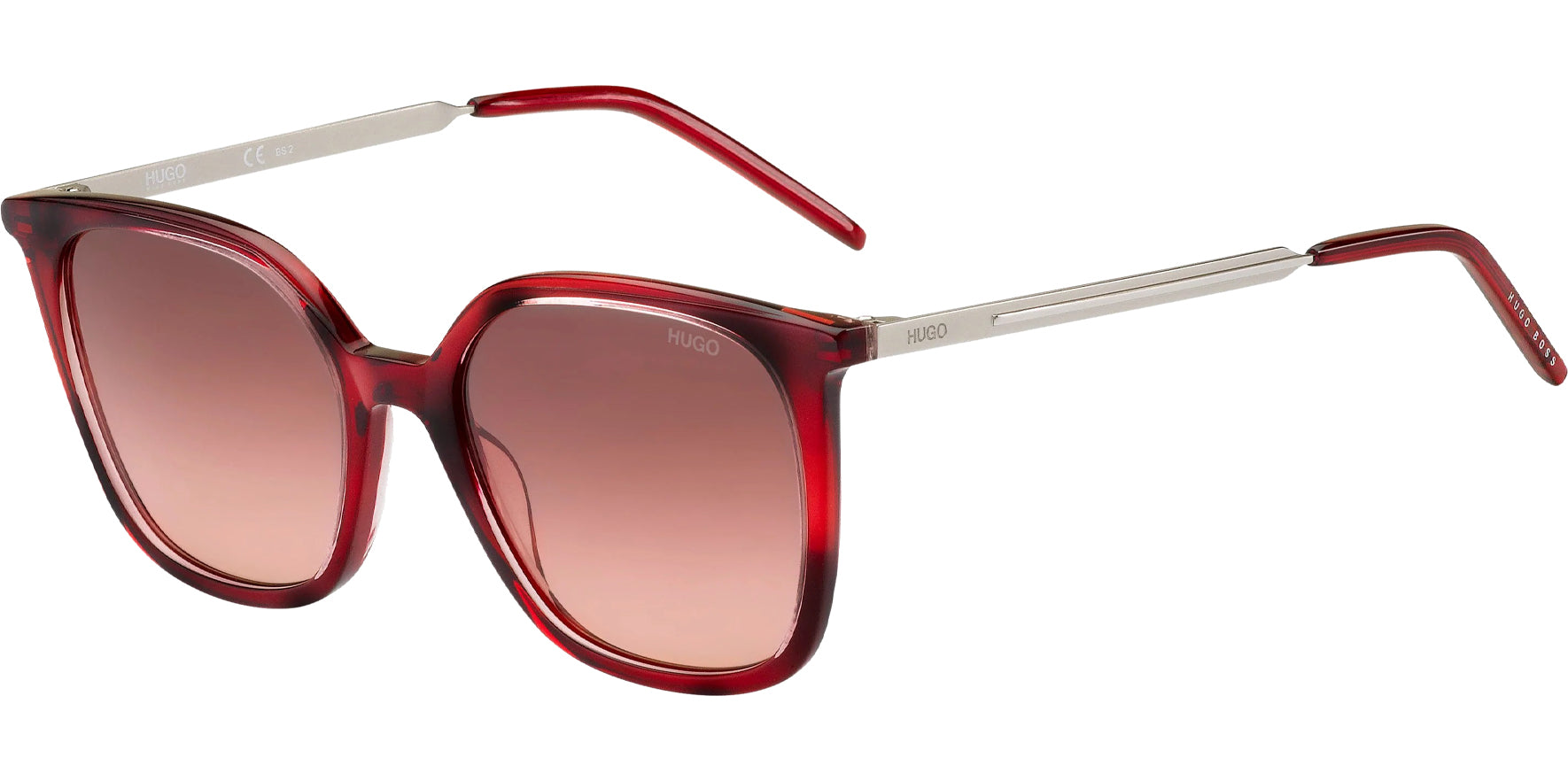 HUGO By Hugo Boss Red Horn Squared Cat Eye - Eyedictive