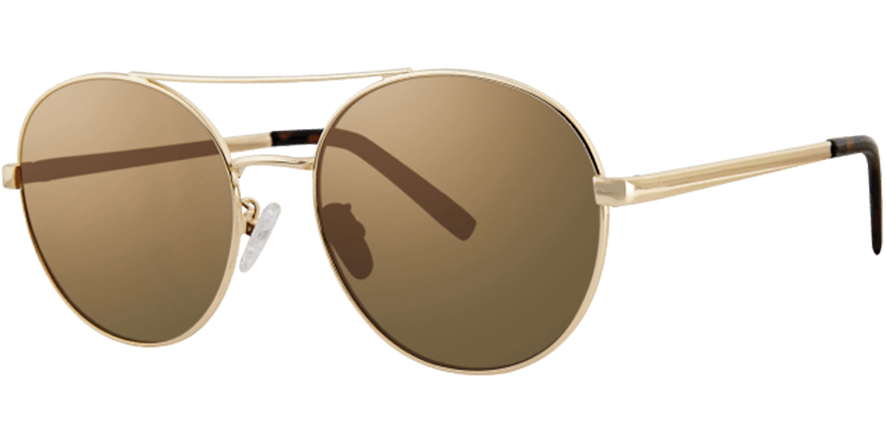 Kensie Iris Rounded Aviator w/ Flash Mirror Lens