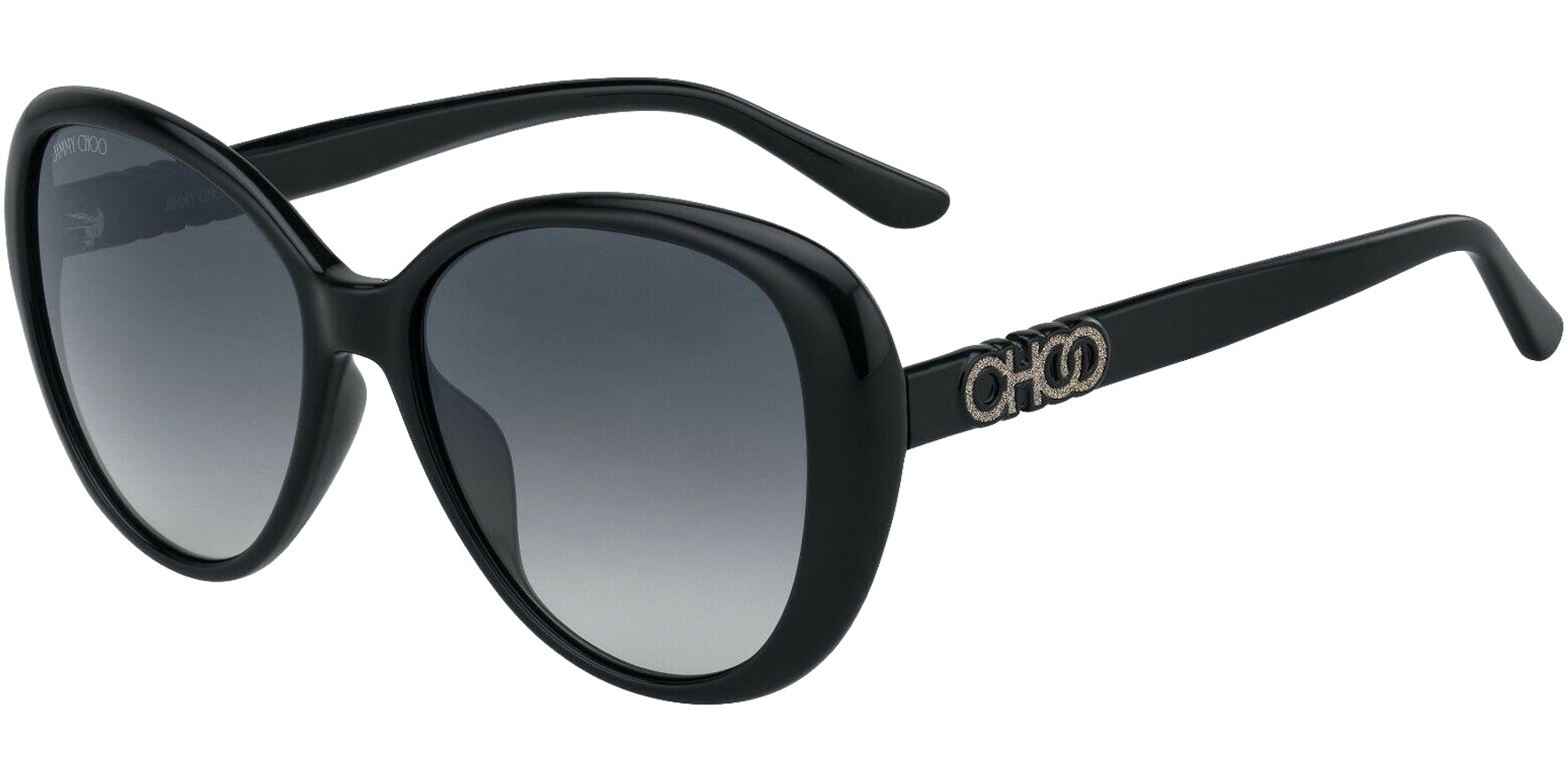 Jimmy Choo Amira Black Oval Cat Eye - Eyedictive