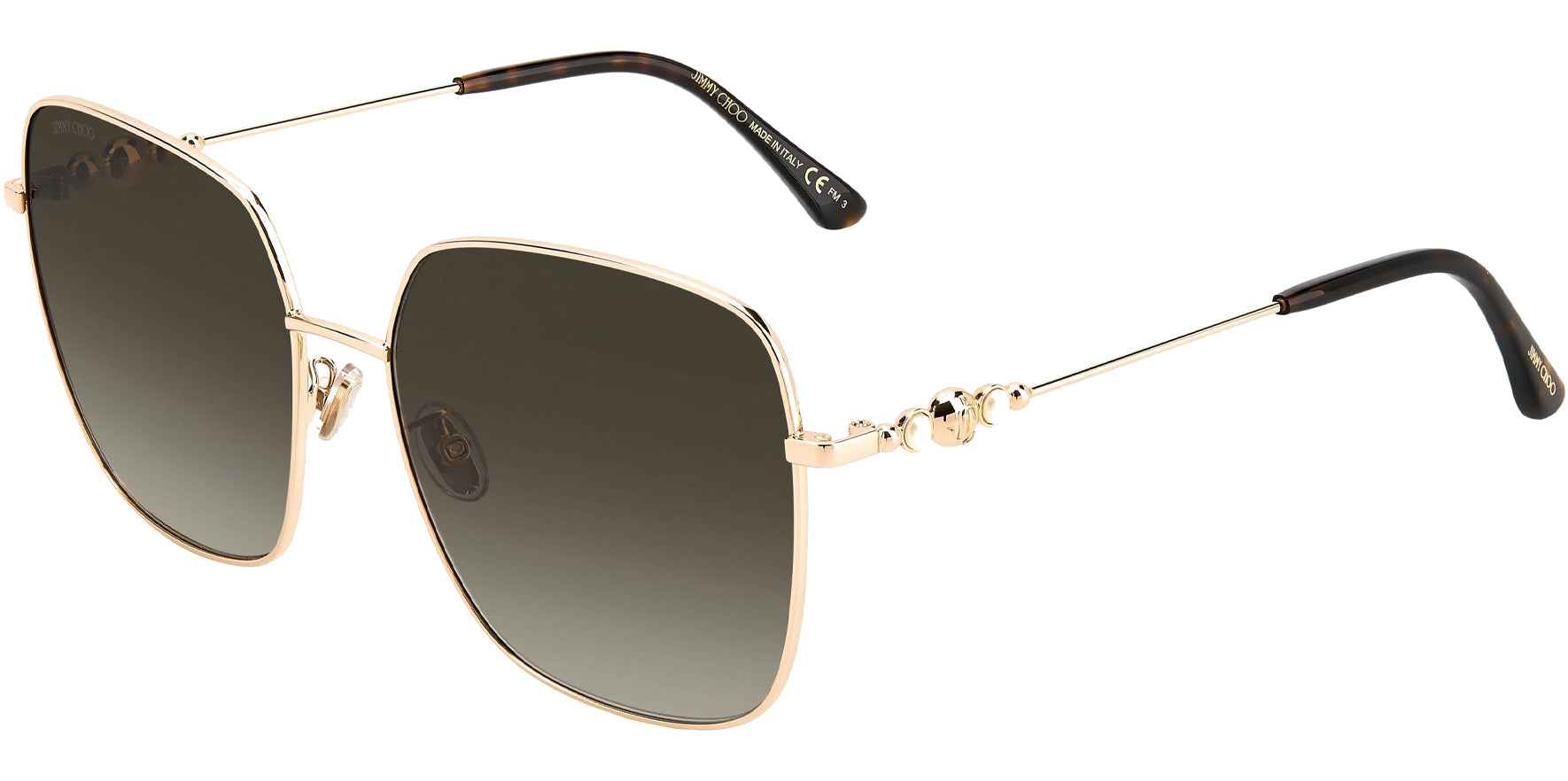 Jimmy Choo Amora Oversize Square w/ Gradient Lens - Eyedictive