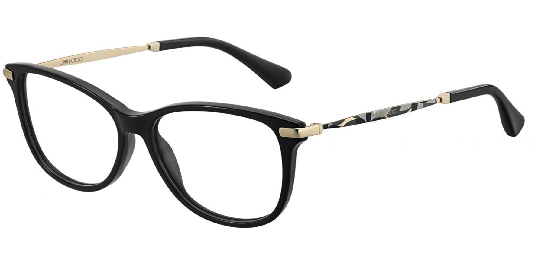 Jimmy Choo Black Soft Square Eyeglass Frame - Eyedictive