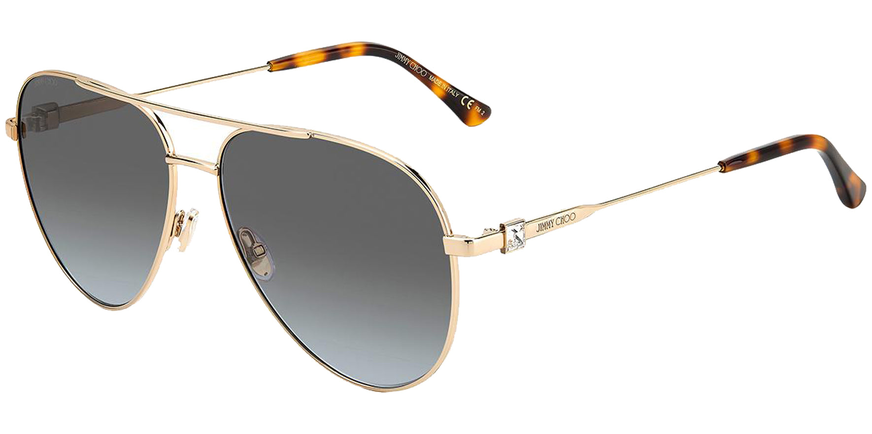 Jimmy Choo Olly Rose Gold-Tone Aviator - OLLYS-0000-GB