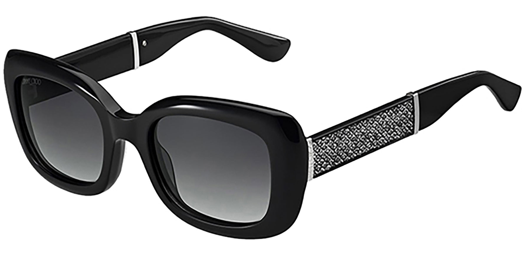 Jimmy Choo Vinny Black w/ Glitter Detail - Eyedictive