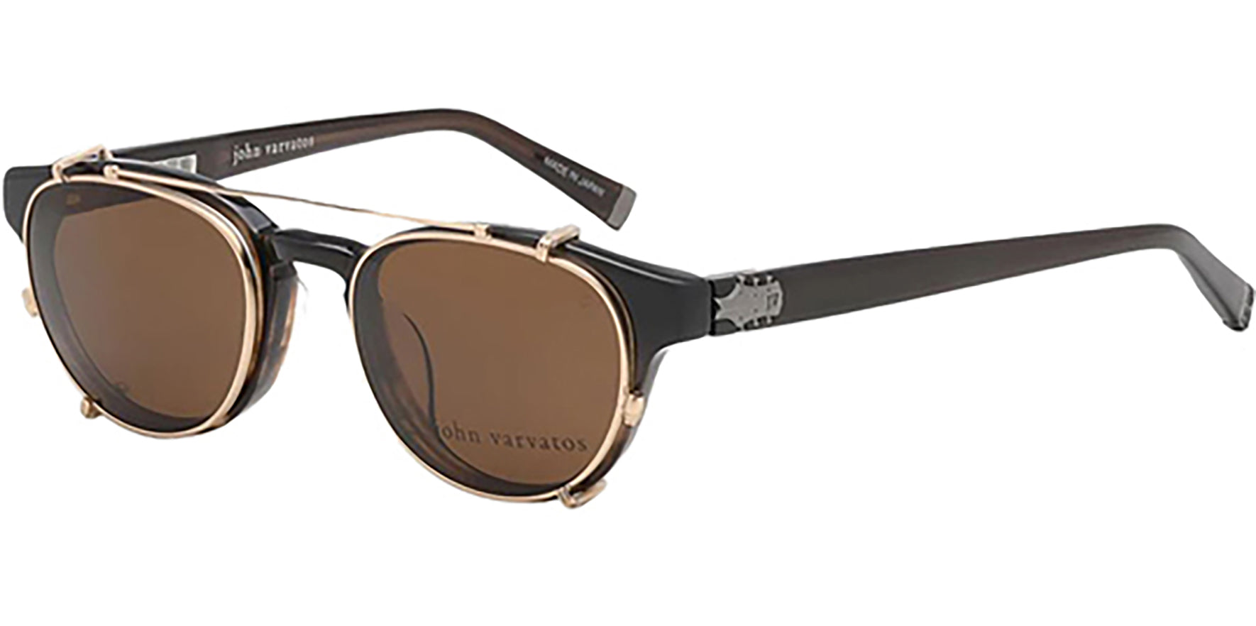 John Varvatos Essex Optical w/ Clip-On Shades - Eyedictive