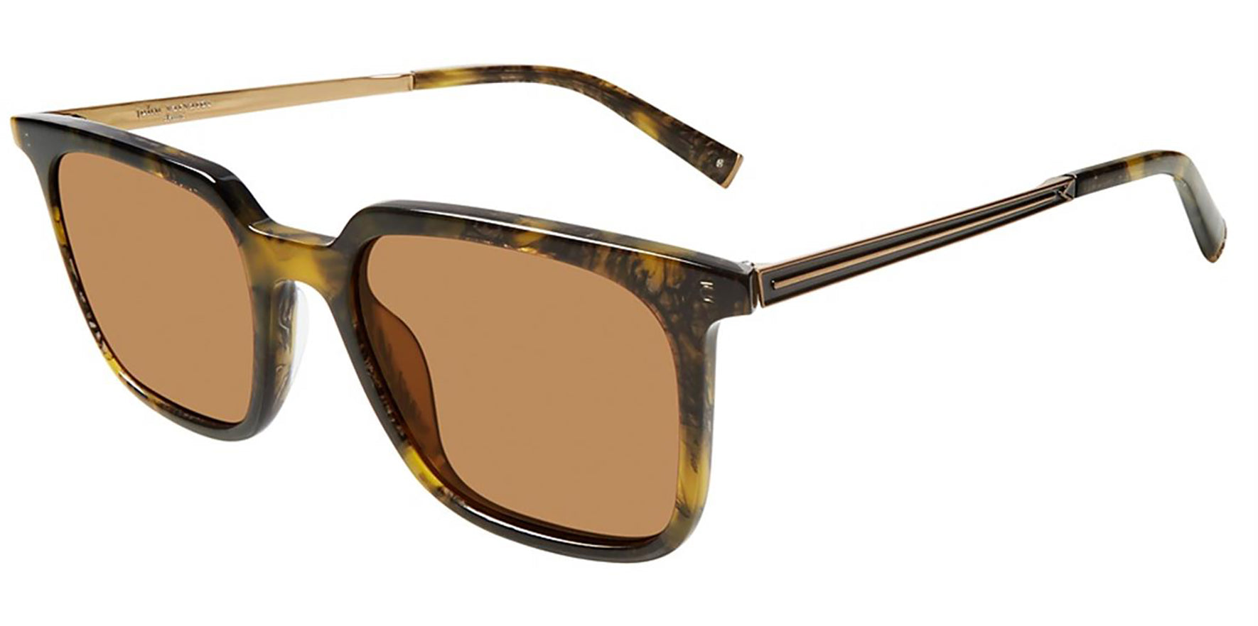 John Varvatos Olive Tortoise Modern Square - Eyedictive