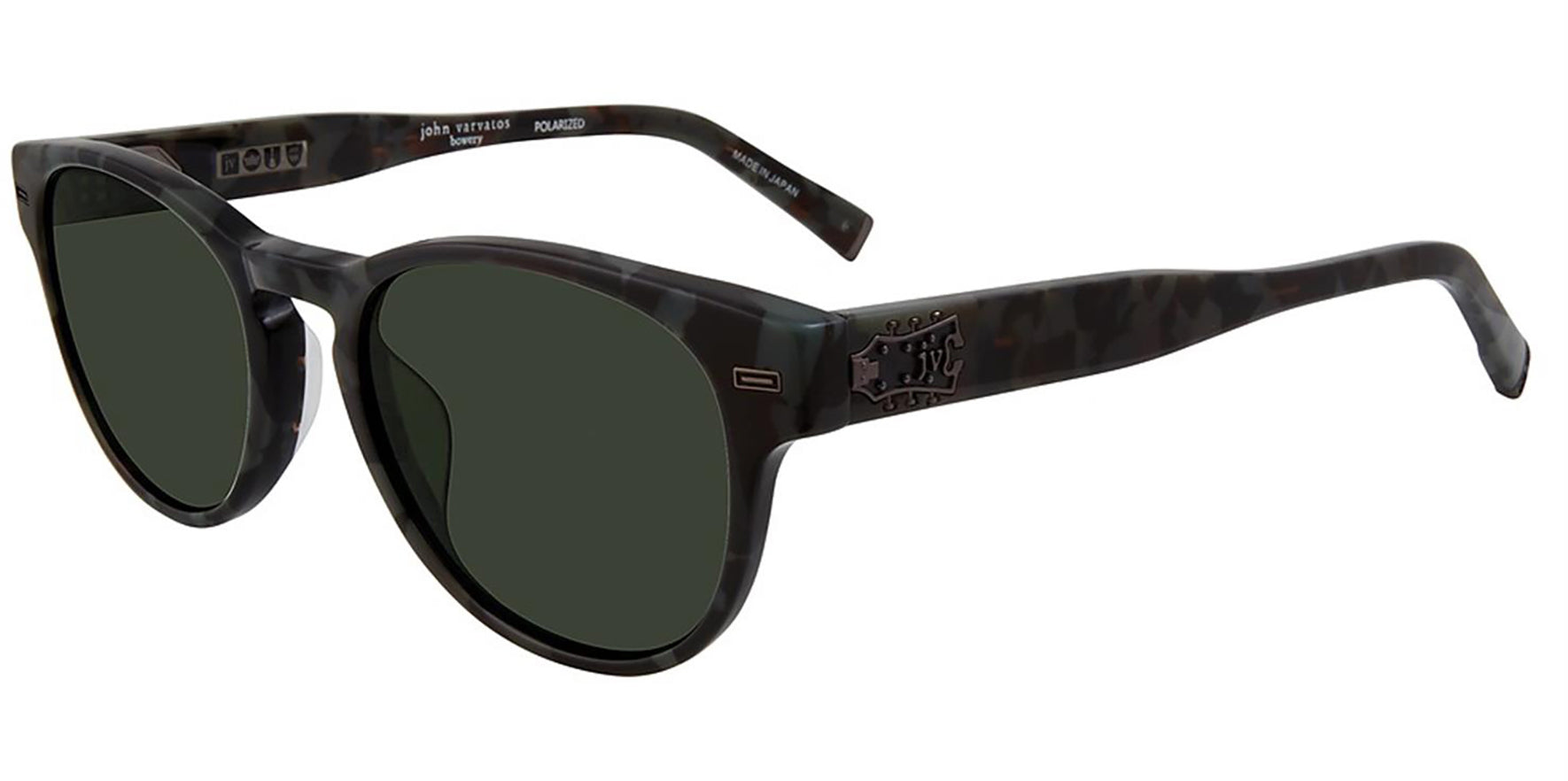 John Varvatos Polarized Smoke Tortoise Soft Rectangle - Eyedictive