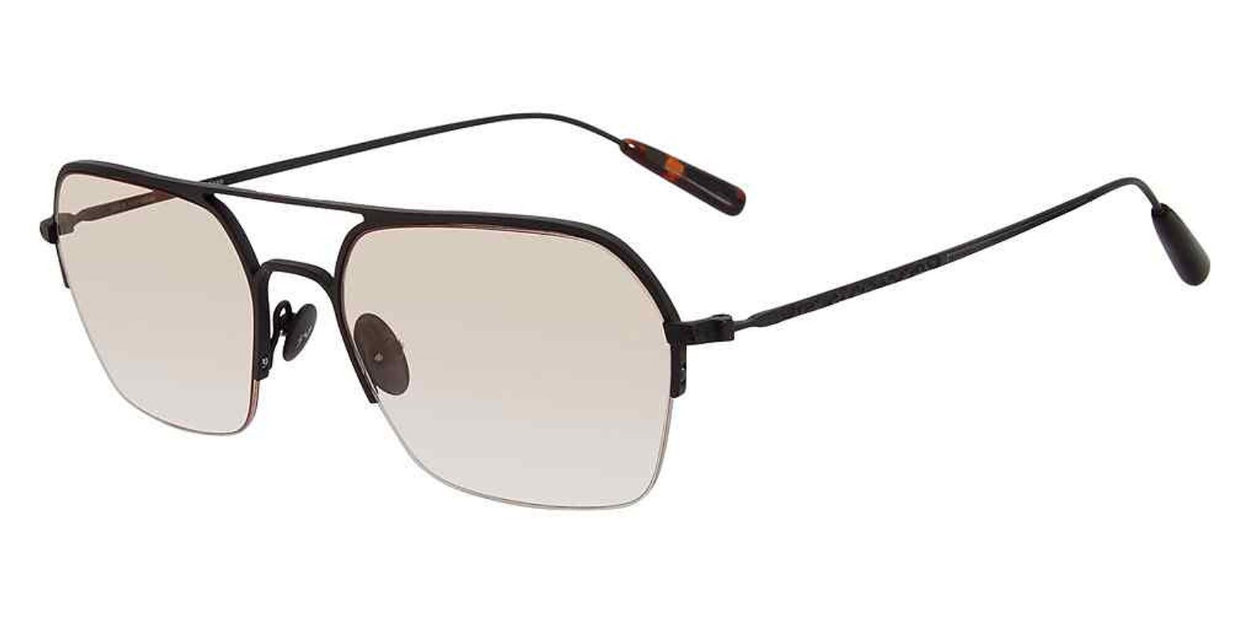 John Varvatos Titanium Semi-Rimless Navigator