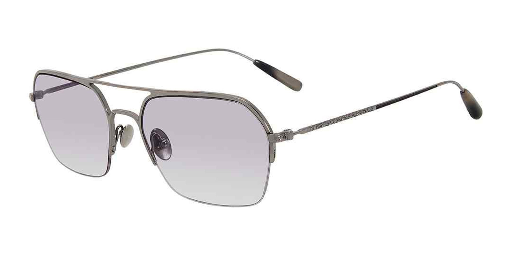 John Varvatos Titanium Semi-Rimless Navigator