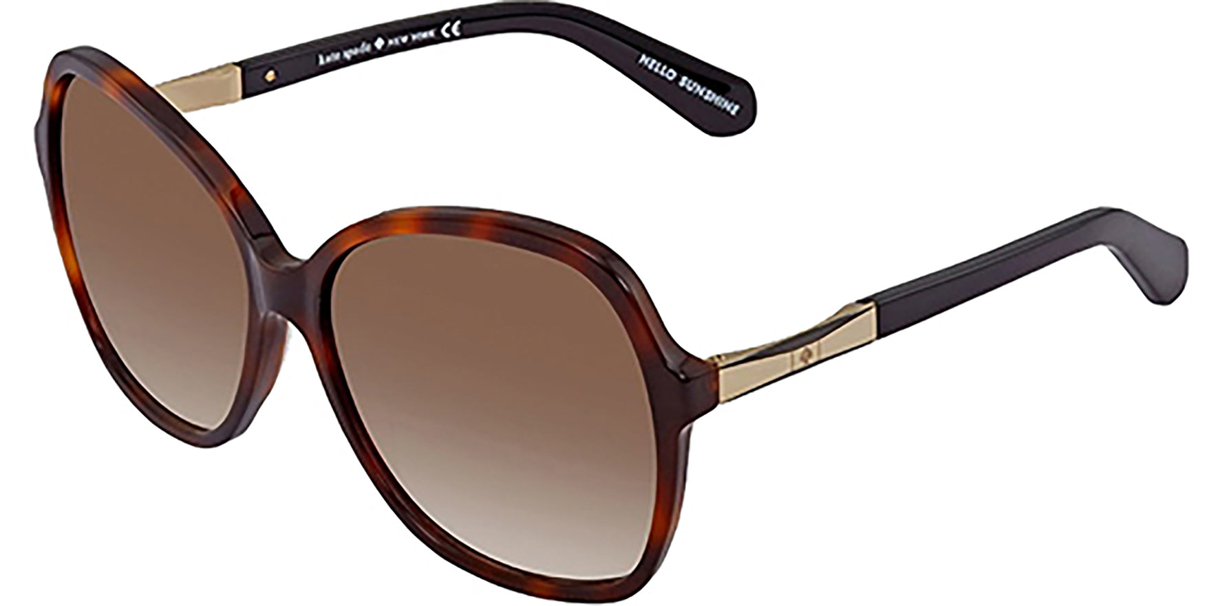 Kate Spade Jolyn Havana Butterfly w/ Gradient Lens - Eyedictive