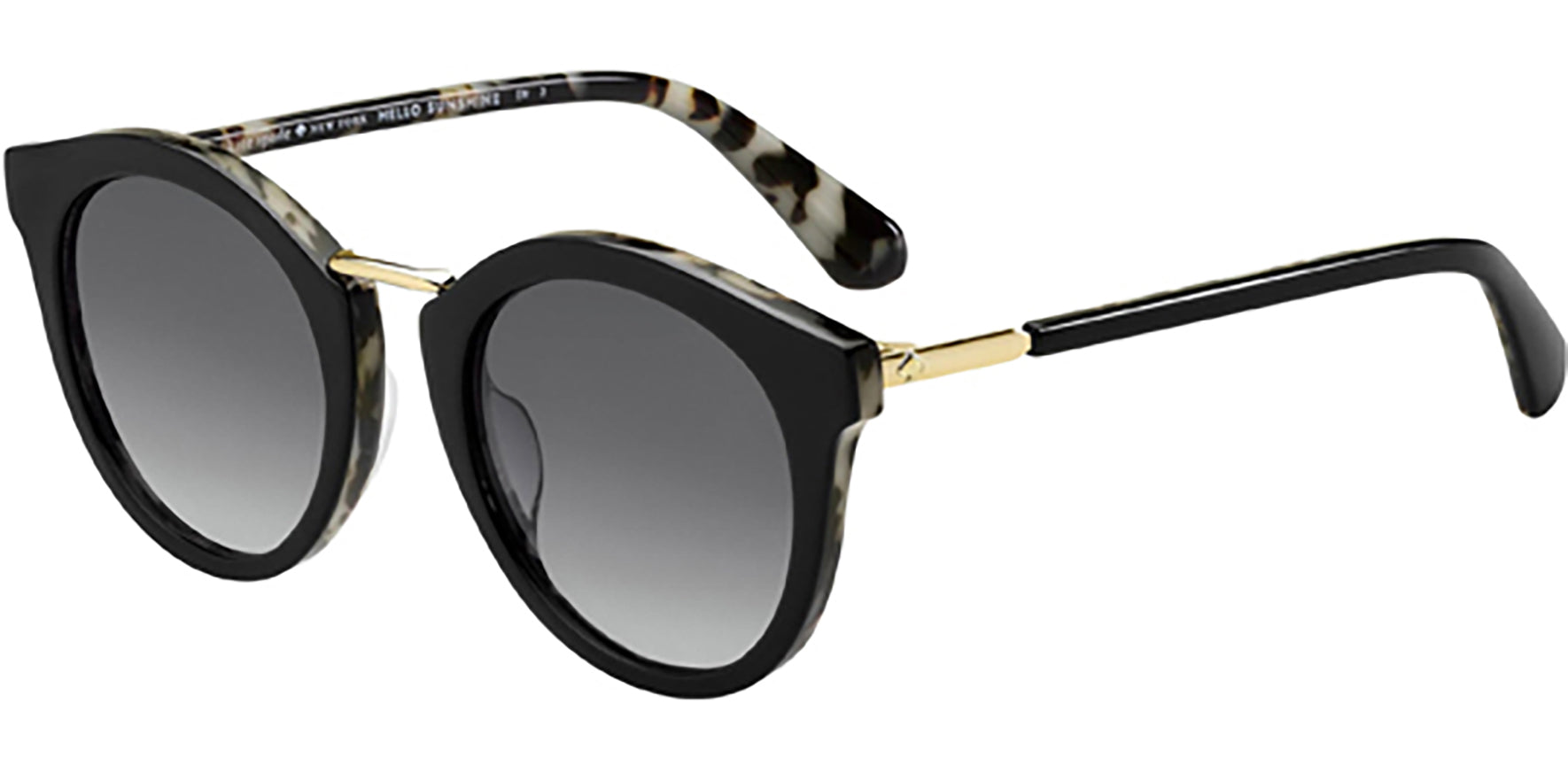 Kate Spade Joylyn Black Havana Round w/ Gradient Lens - Eyedictive