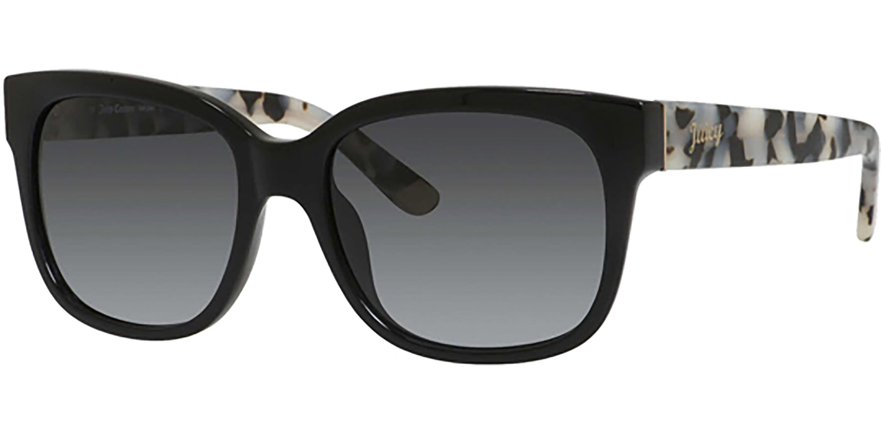 Juicy Couture Black/White Tortoise Square w/ Gradient Lens - Eyedictive