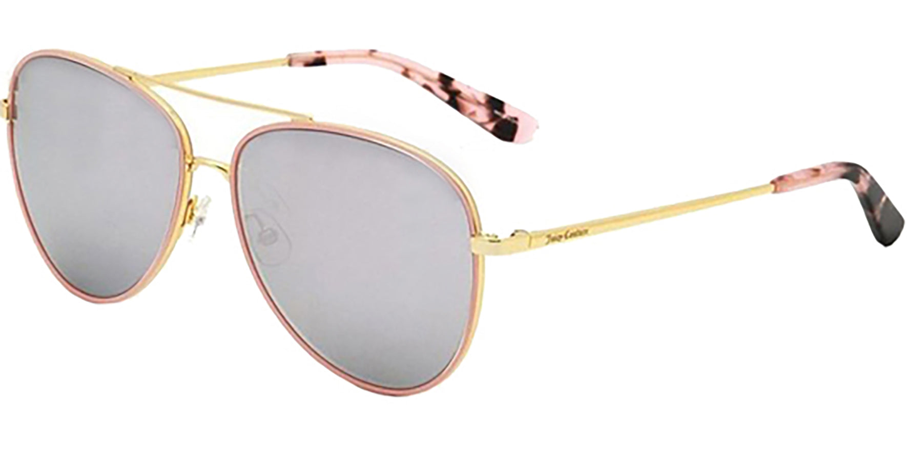 Juicy Couture Gold-Tone/Pink Aviator w/ Mirror Lens - Eyedictive