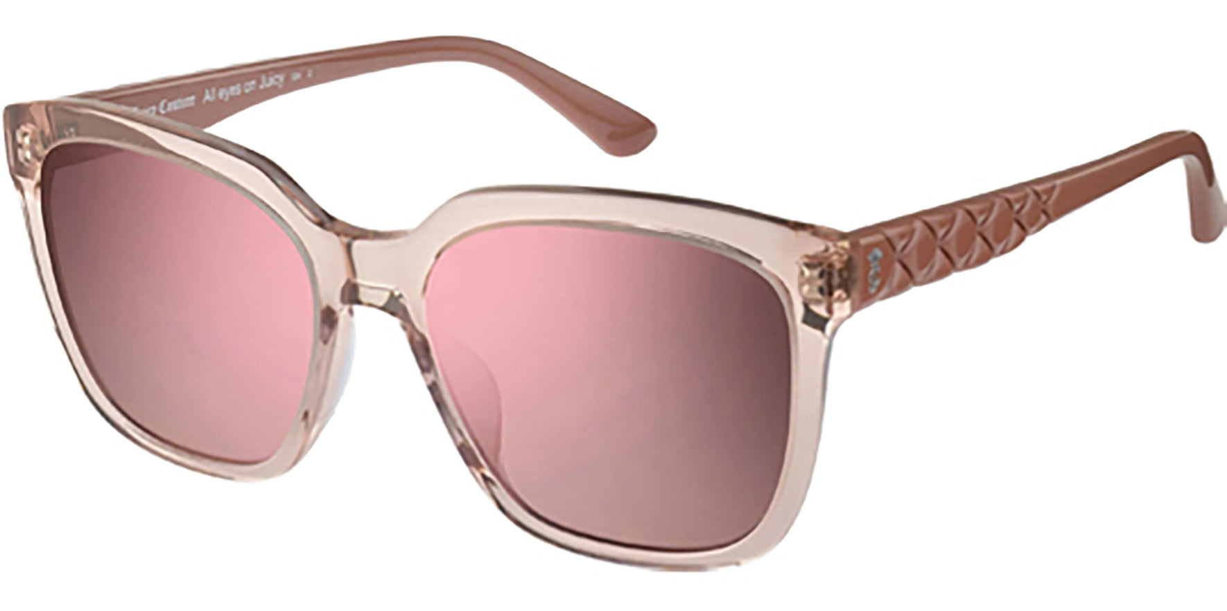 Juicy Couture Pink Oversize Square w/ Mirror Lens - Eyedictive