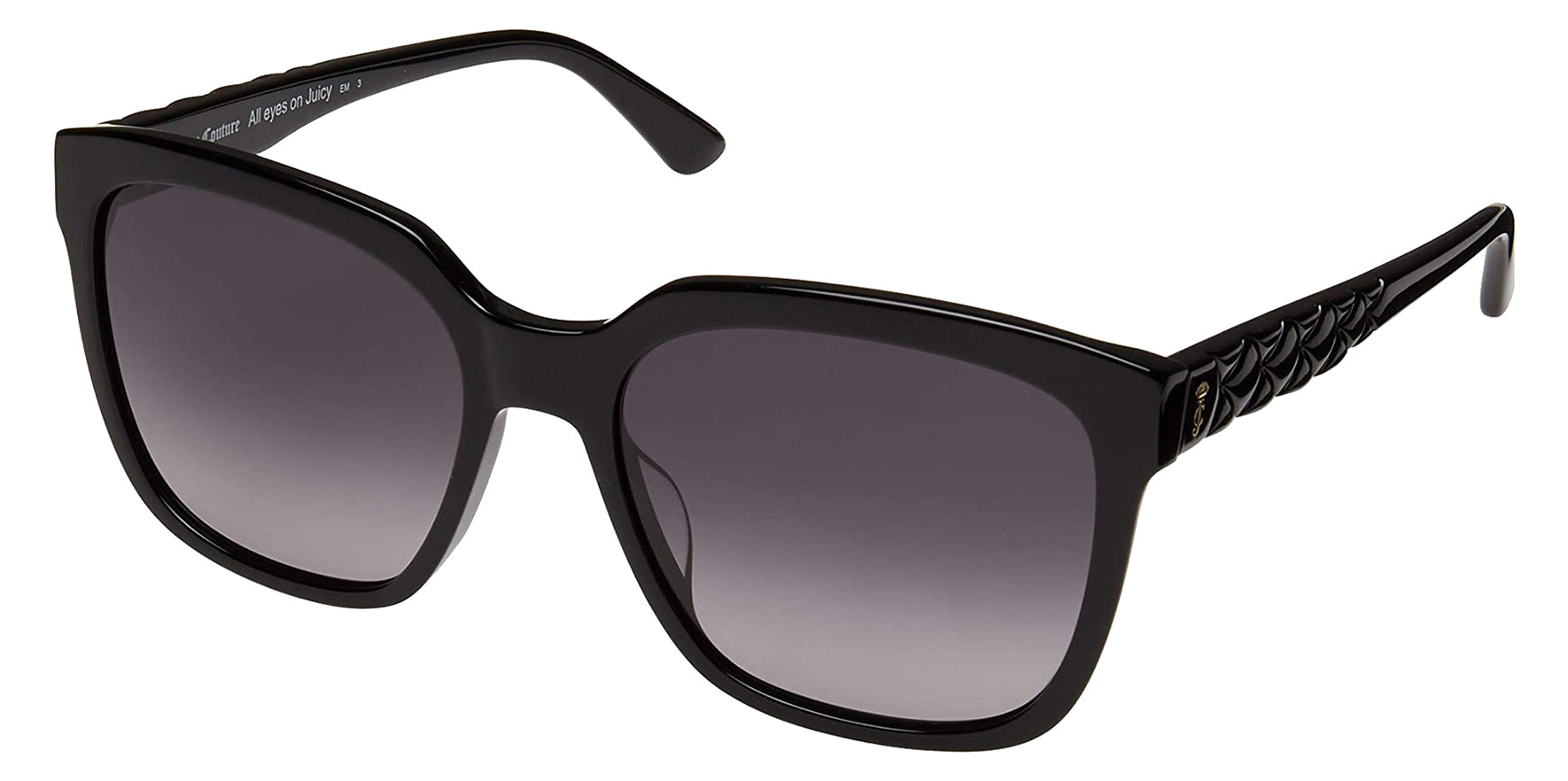 Juicy Couture Black Modern Square w/ Gradient Lens - Eyedictive