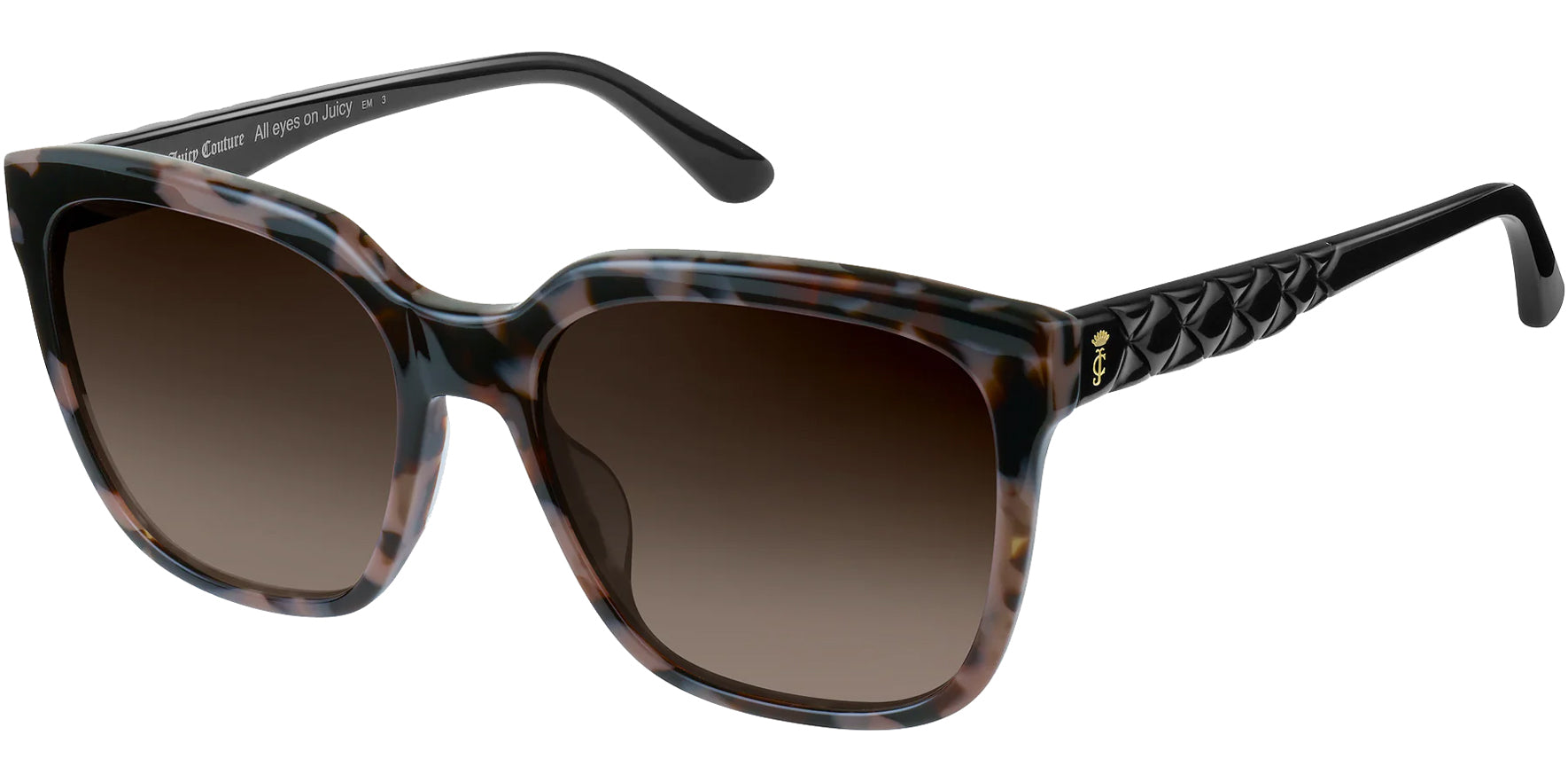 Juicy Couture Grey Havana Classic Square w/ Gradient Lenses - Eyedictive