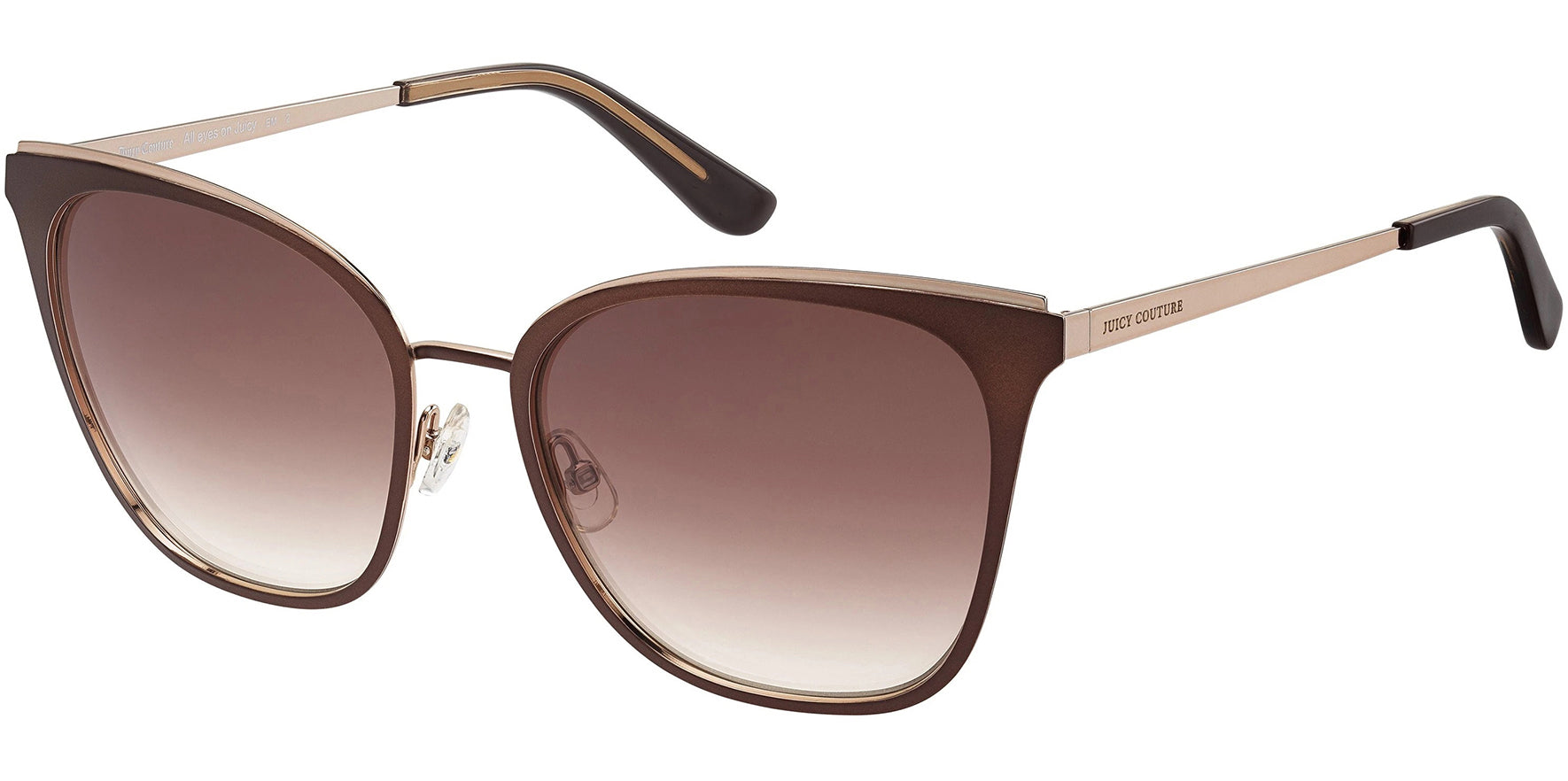 Juicy Couture Matte Brown Squared Cat Eye w/ Gradient Lens - Eyedictive