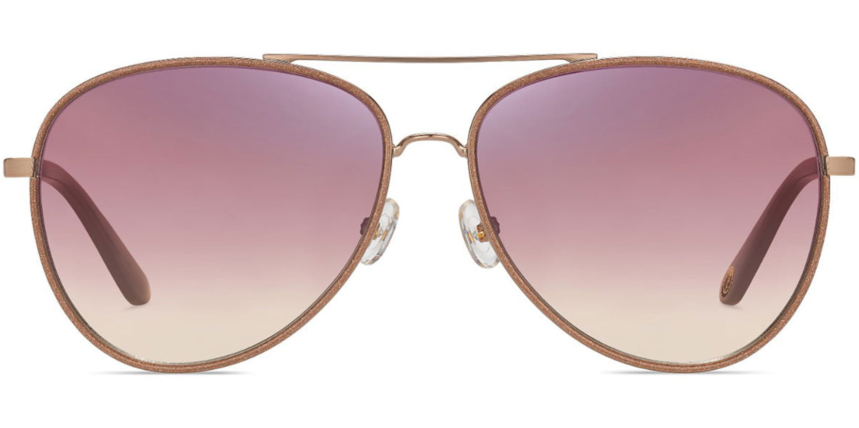 Juicy Couture Red Gold-Tone Aviator w/ Gradient Lens - Eyedictive