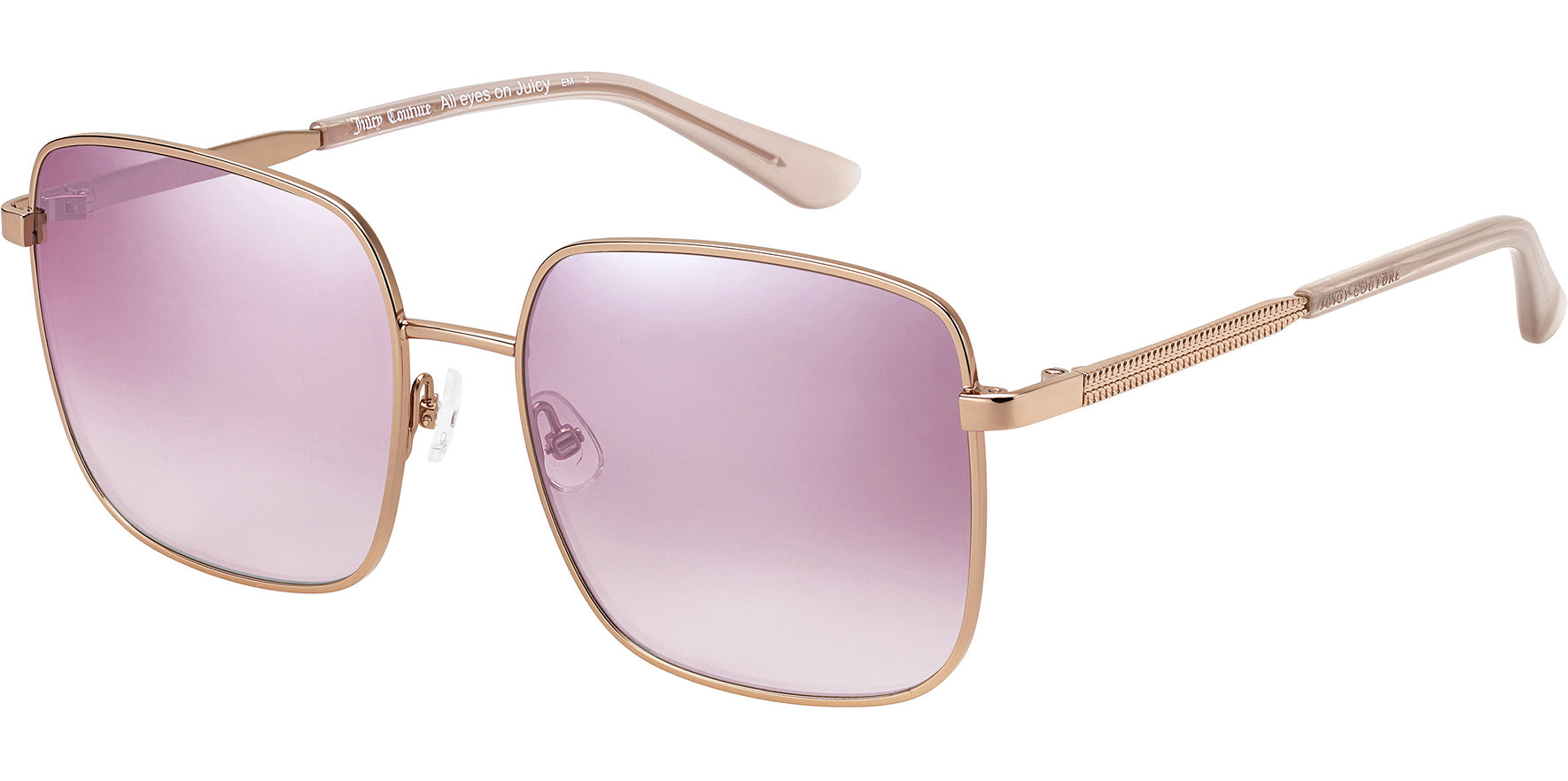 Juicy Couture Red Gold-Tone Square w/ Gradient Lens - Eyedictive