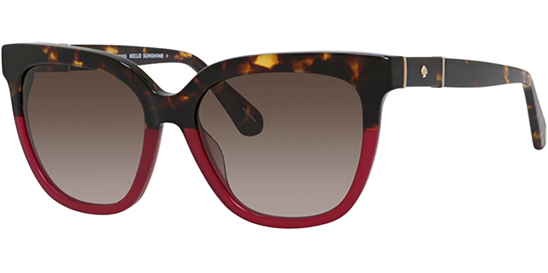 Kate Spade Kahli Havana/Burgundy Squared Cat-Eye - Eyedictive