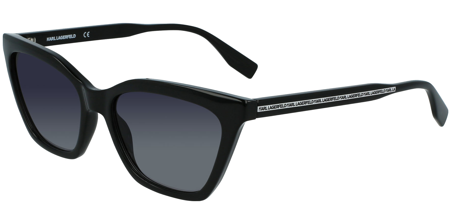 Karl Lagerfeld Black Squared Cat Eye - Eyedictive