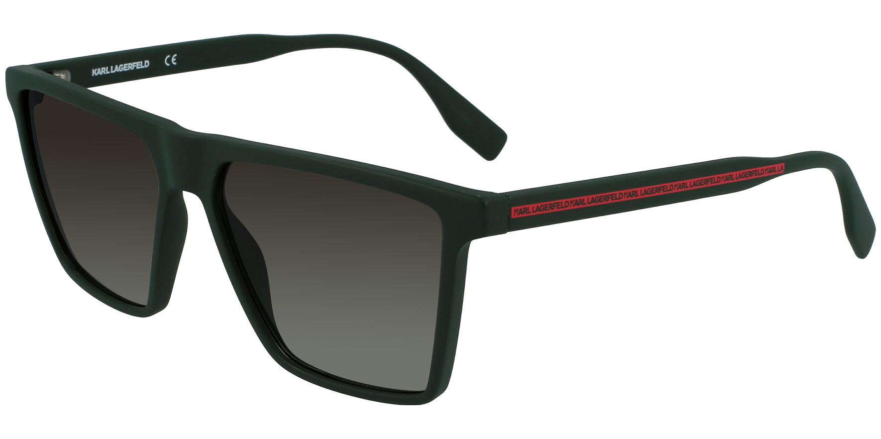 Karl Lagerfeld Matte Green Classic Square - Eyedictive