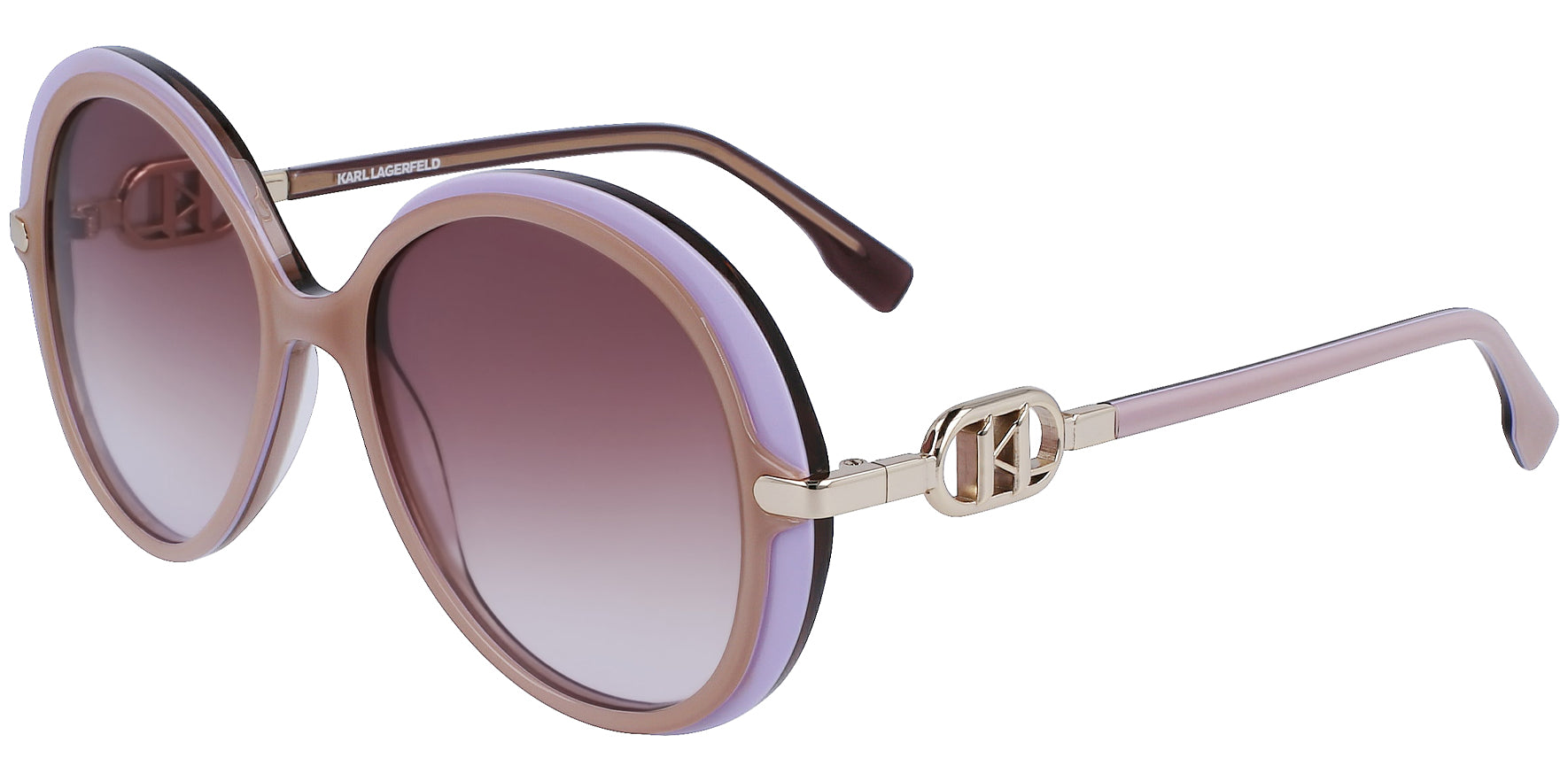 Karl Lagerfeld Oversized Round w/ Gradient Lens - Eyedictive