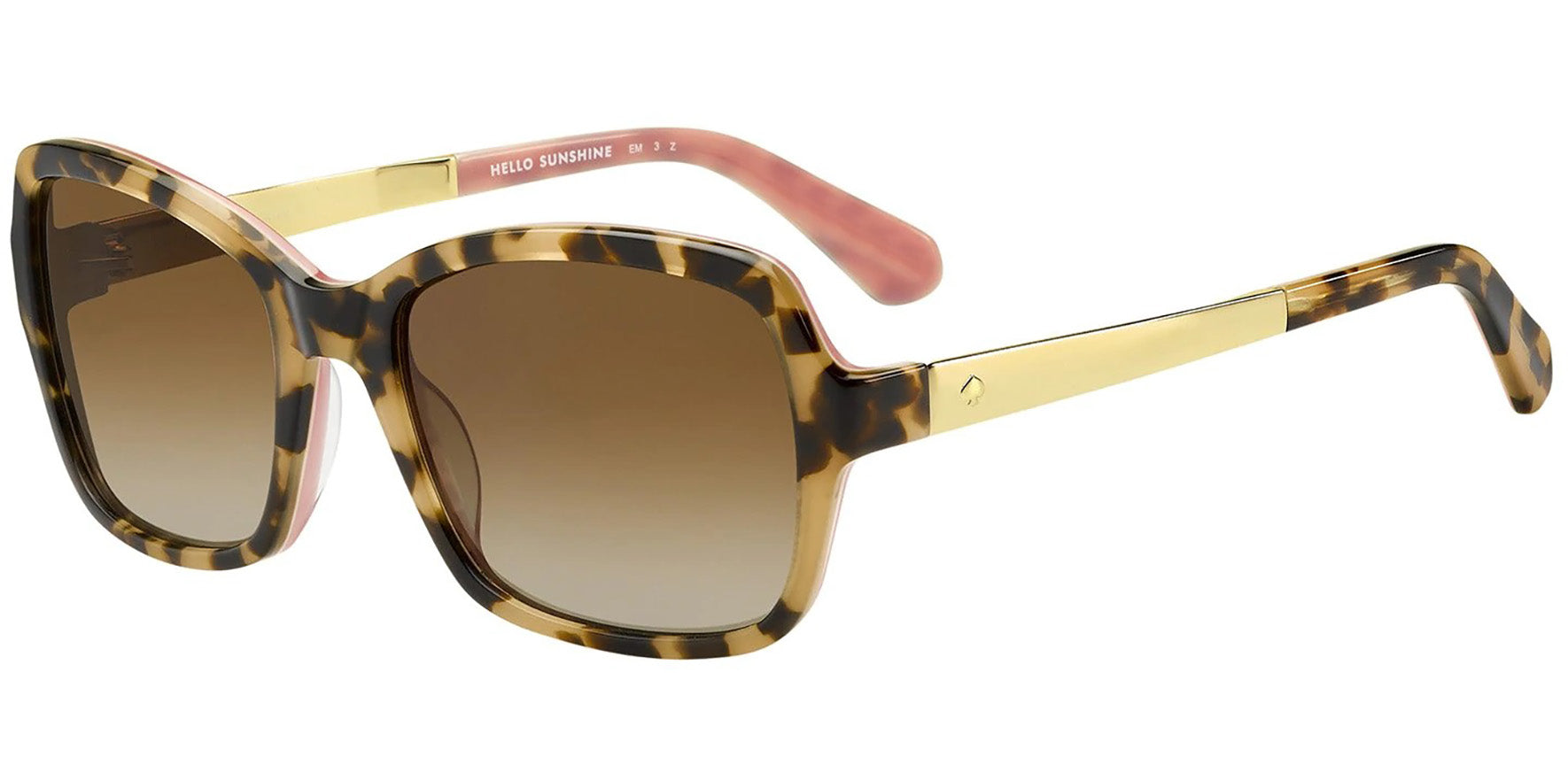 Kate Spade Annjanette Polarized Havana Square w/ Gradient Lens - Eyedictive