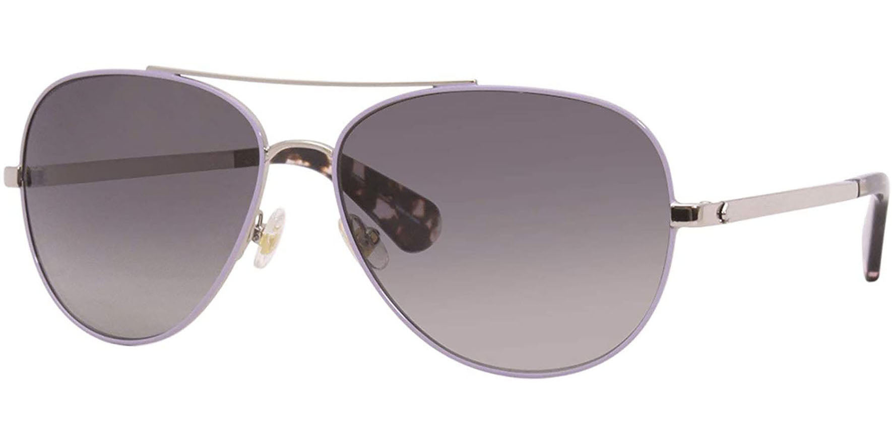 Kate Spade Avaline 2 Polarized Plum/Silver-Tone Aviator - Eyedictive