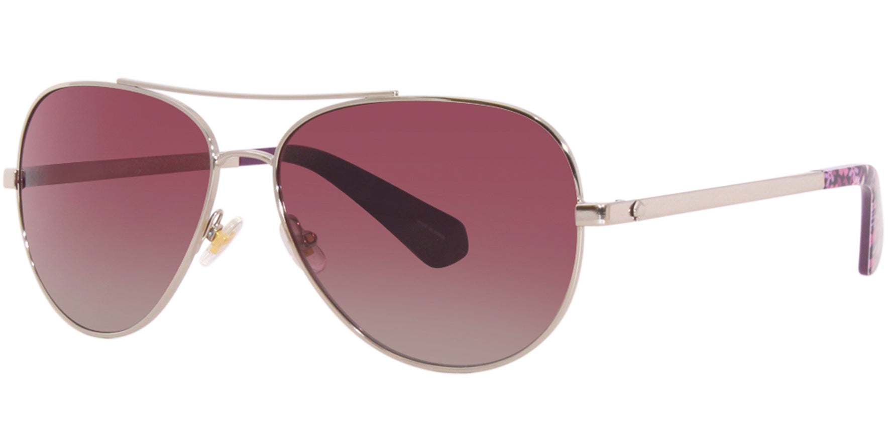 Kate Spade Avaline Polarized Silver-Tone Aviator