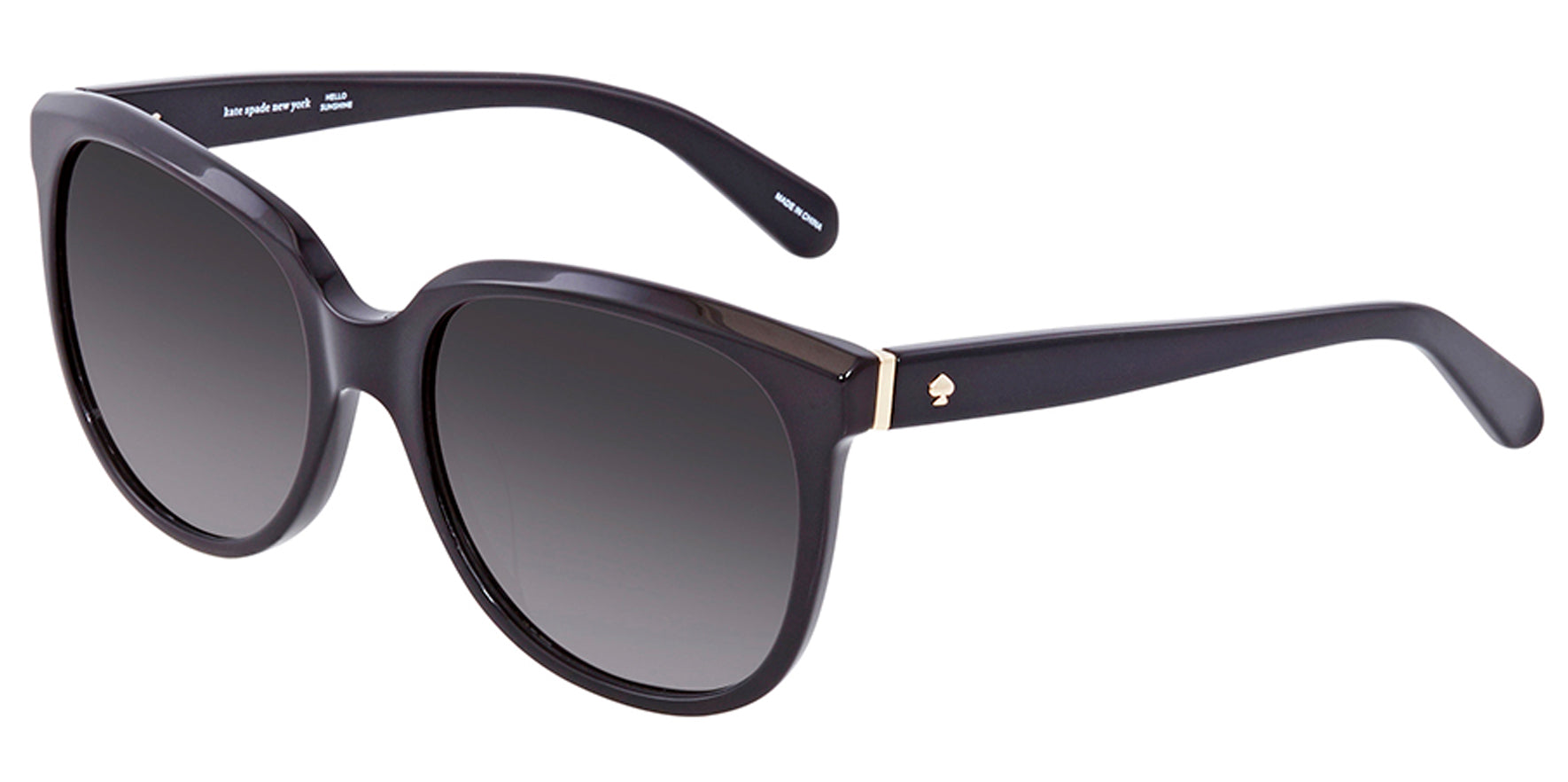 Kate Spade Bayleigh Black Round Cat-Eye w/ Gradient Lens - Eyedictive