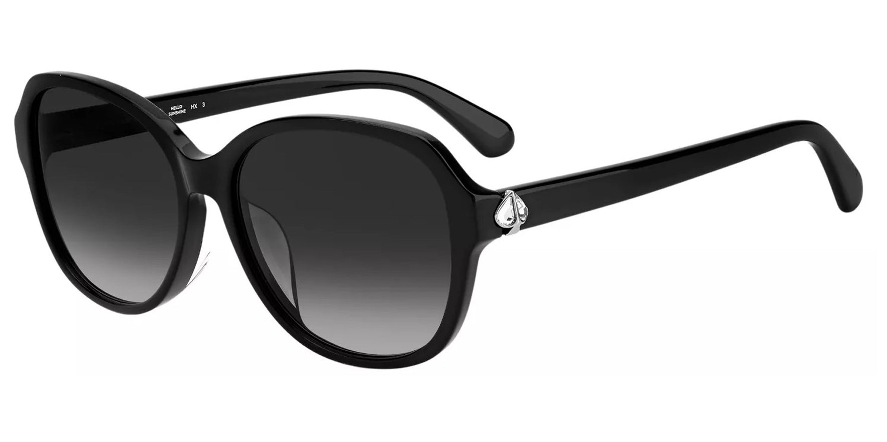 Kate Spade Black Mod Style Oval w/ Gradient Lens