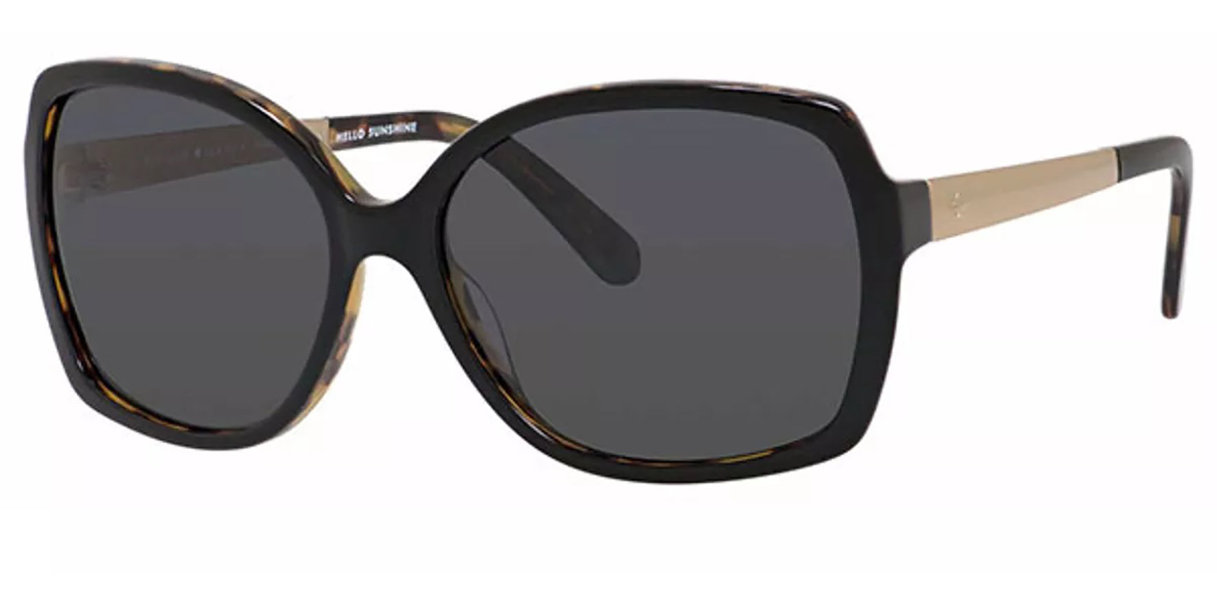 Kate Spade Darilynn Polarized Black Square Butterfly - Eyedictive